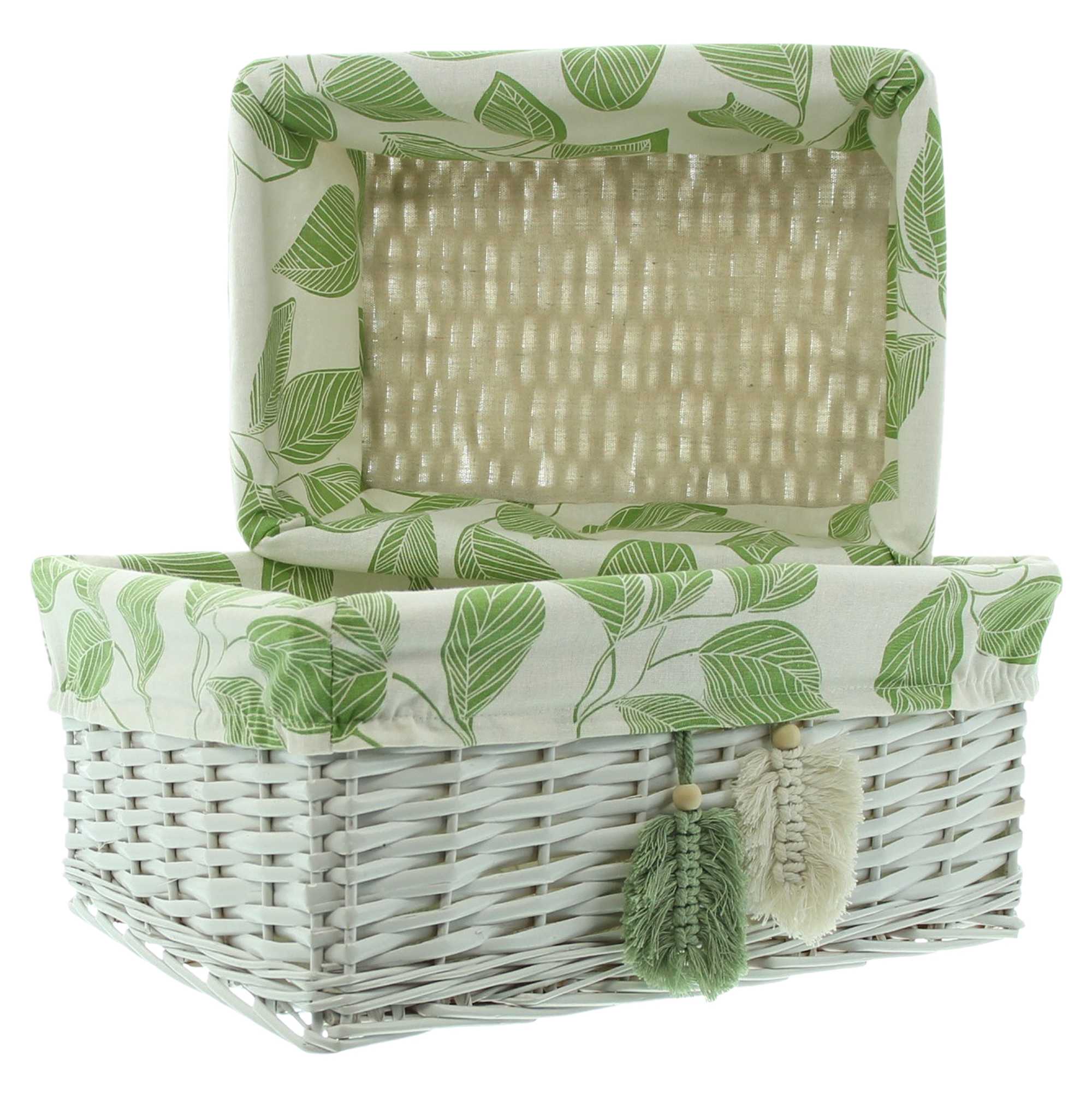 Acheter Lot de 3 paniers "feuilles"  dans la boutique en ligne de Frank Flechtwaren pour Paniers de remplissage &amp; universels