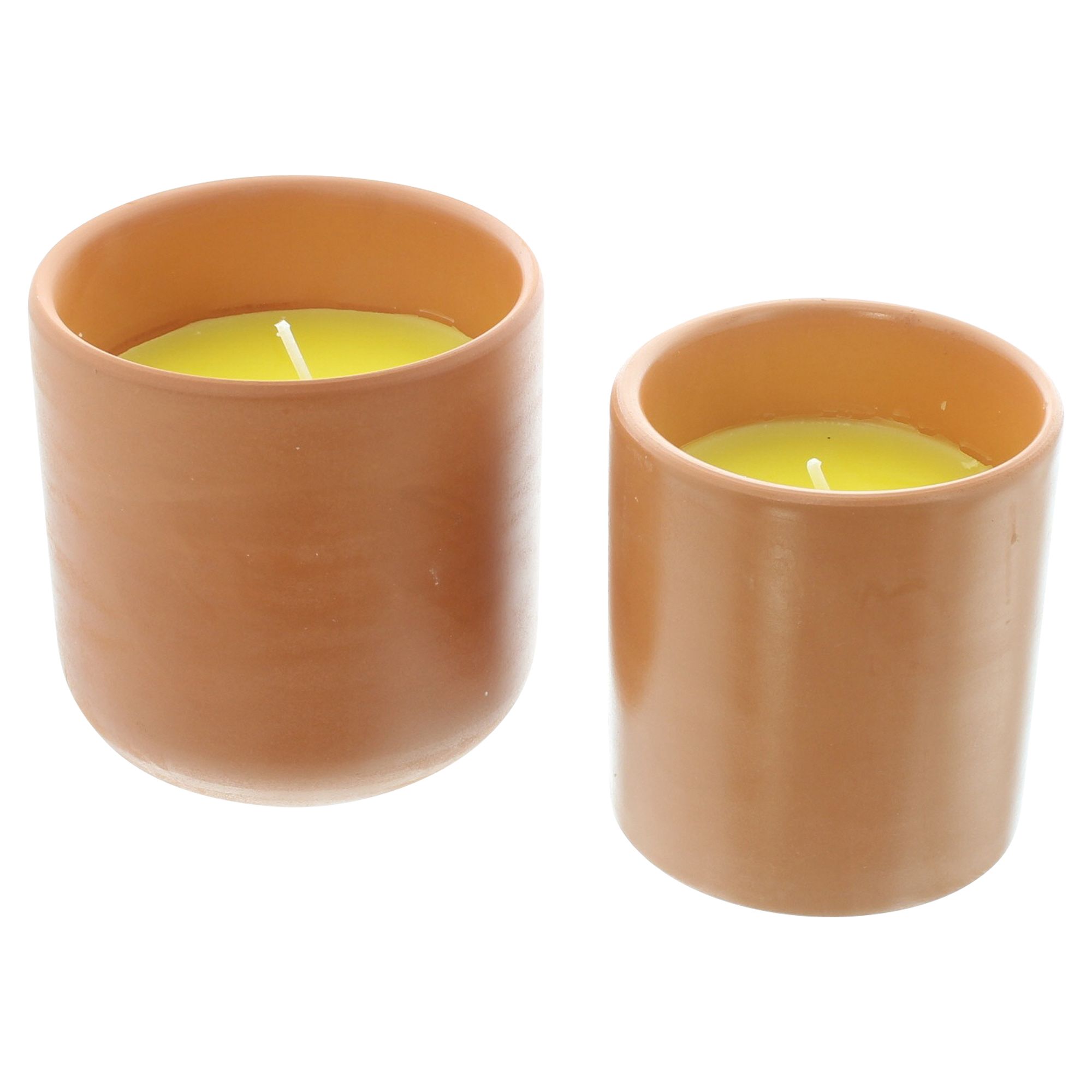Acheter Lot de 2 bougies parfumées "citronnelle"  dans la boutique en ligne de Frank Flechtwaren pour Bougies &amp; LEDs