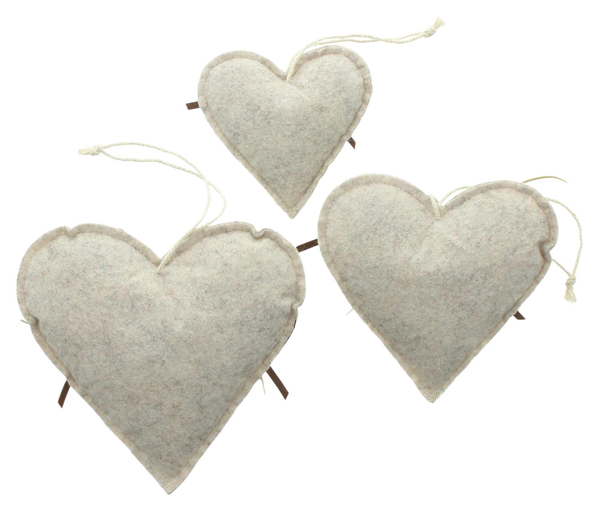 Acheter Lot de 3 suspensions coeur "Cerf"  dans la boutique en ligne de Frank Flechtwaren pour Suspensions décoratives