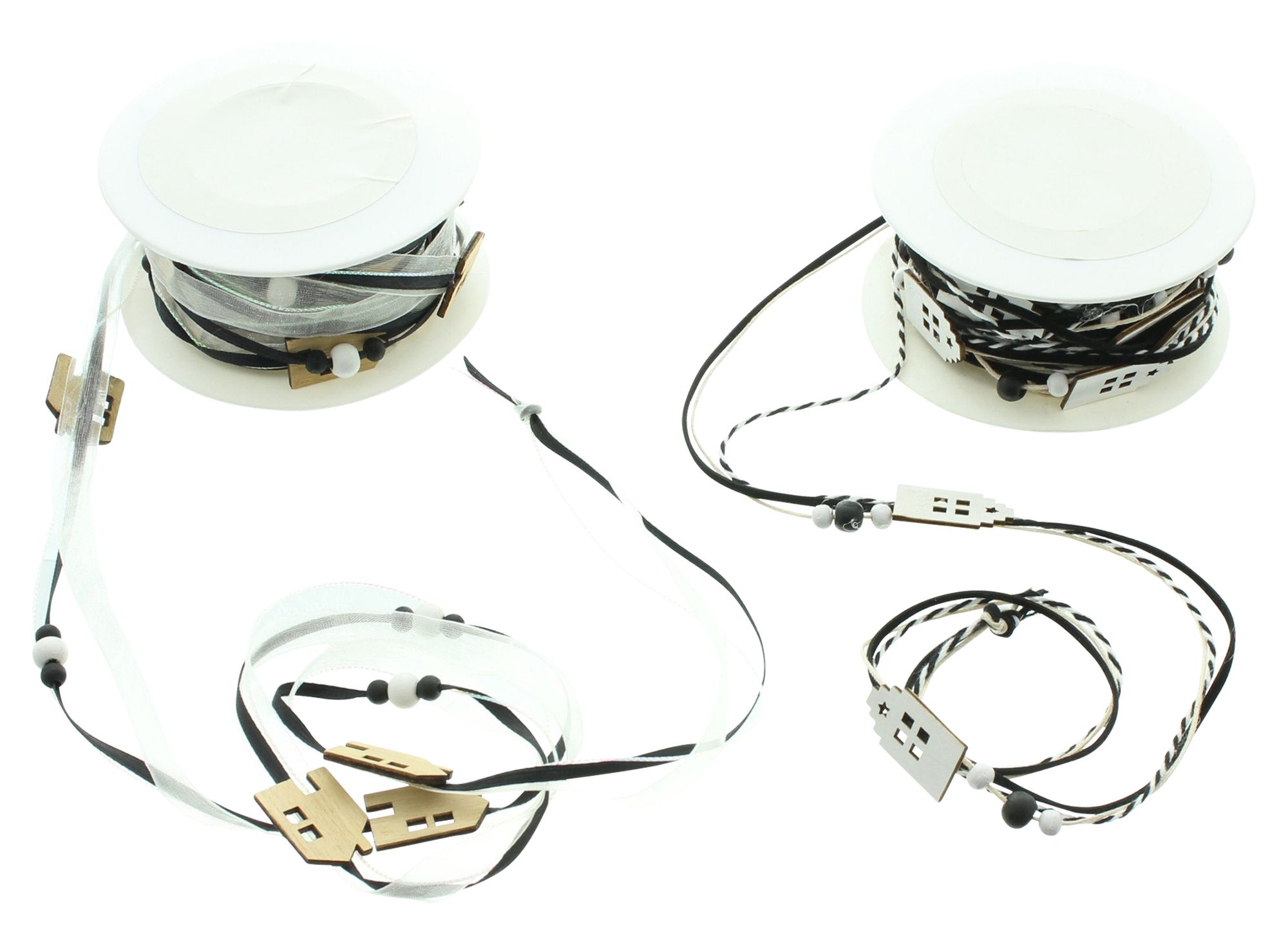 Acheter Lot de 2 rubans cadeau "Maisonnette"  dans la boutique en ligne de Frank Flechtwaren pour Pâques