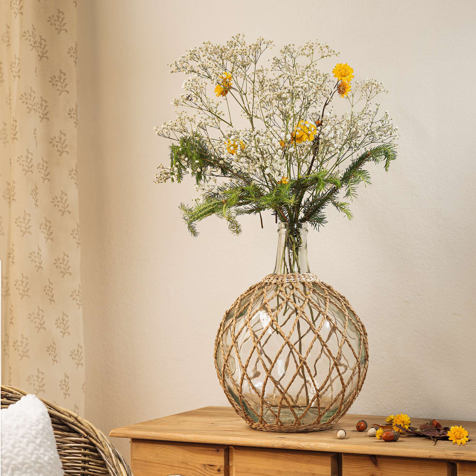 Acheter Bouteille de décoration " Tressée"  dans la boutique en ligne de Frank Flechtwaren