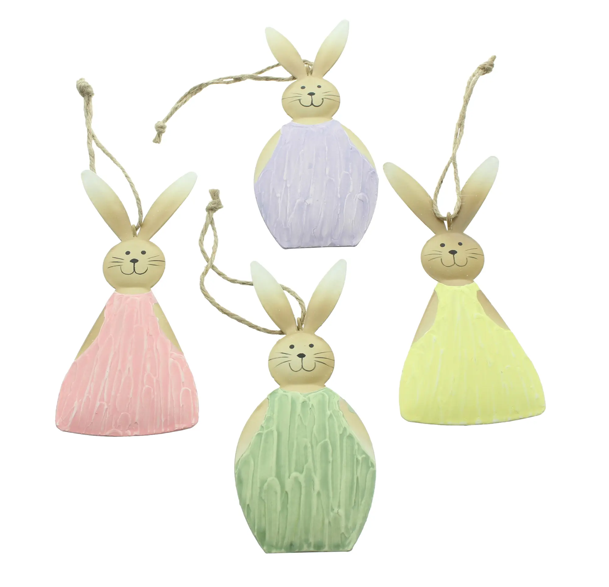 Acheter Lot de 4 suspensions "fêtes de pâques colorée"  dans la boutique en ligne de Frank Flechtwaren pour Décorations à suspendre