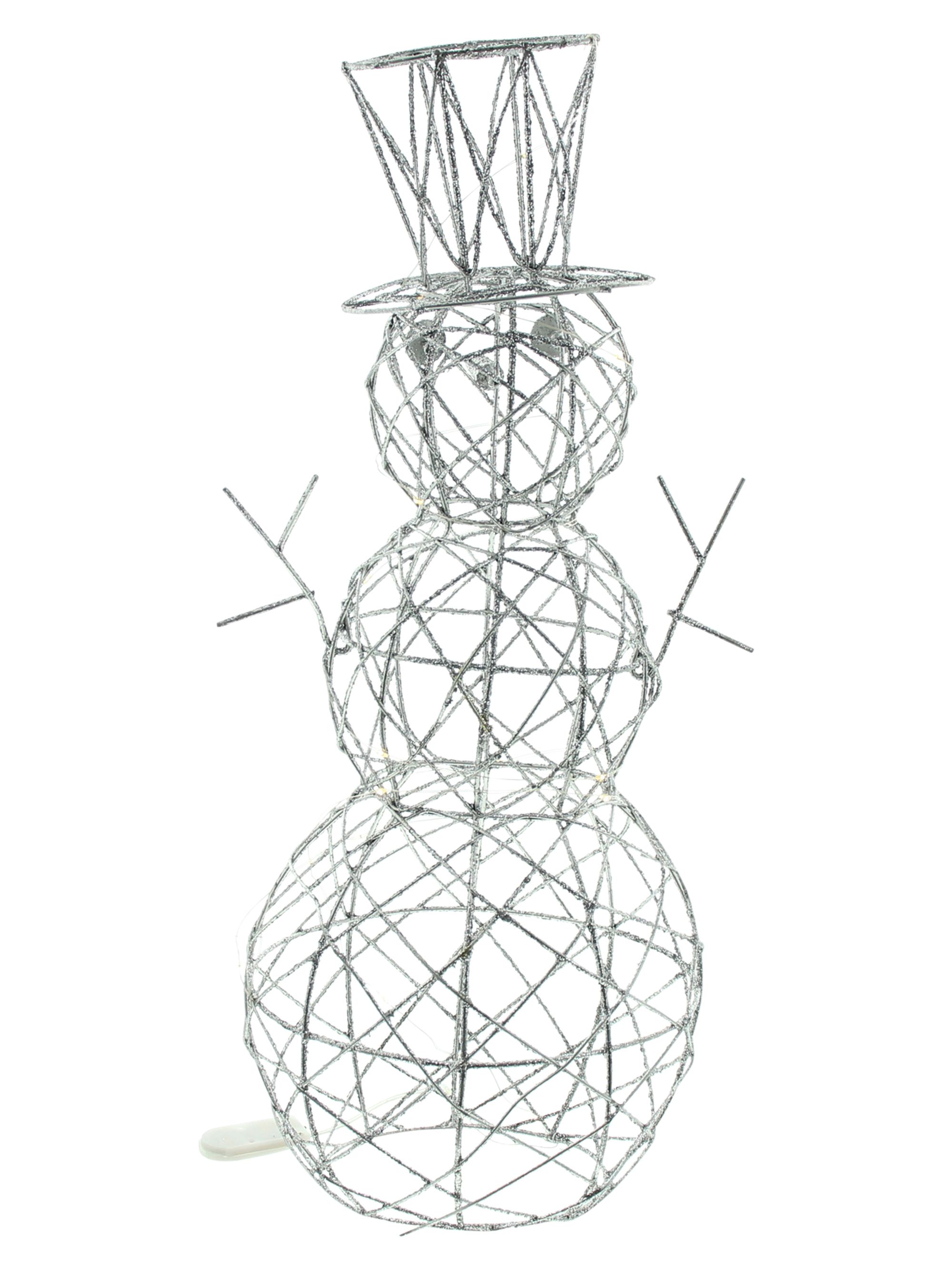 Acheter Bonhomme de neige LED "Silver"  dans la boutique en ligne de Frank Flechtwaren pour Noël
