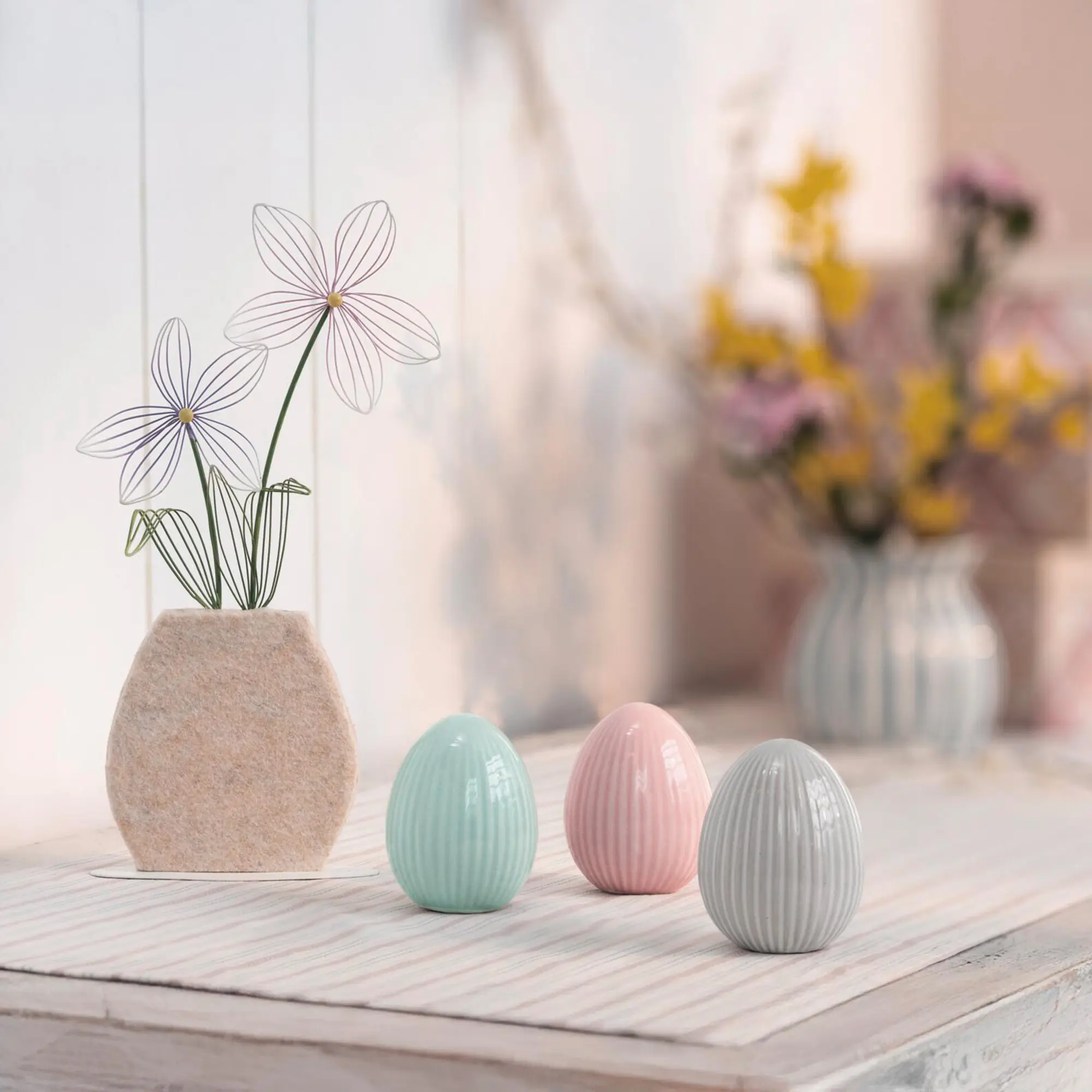 Acheter Lot de 3 oeufs de pâques "structure"  dans la boutique en ligne de Frank Flechtwaren pour Oeufs Pâques