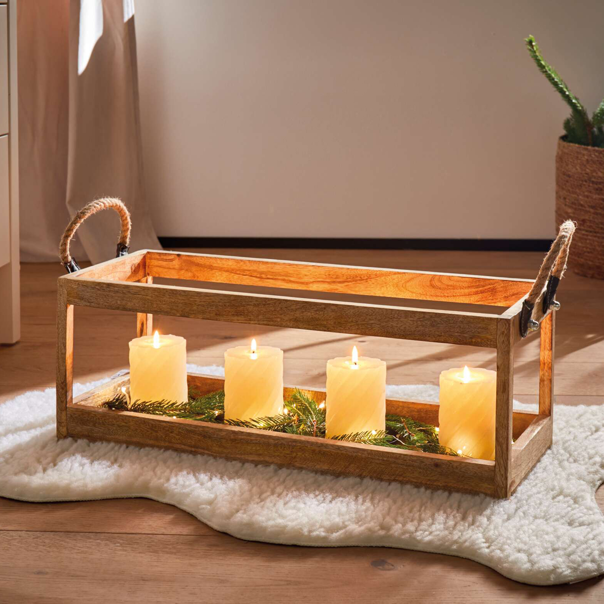 Acheter Porte-bougies "Big Wood"  dans la boutique en ligne de Frank Flechtwaren