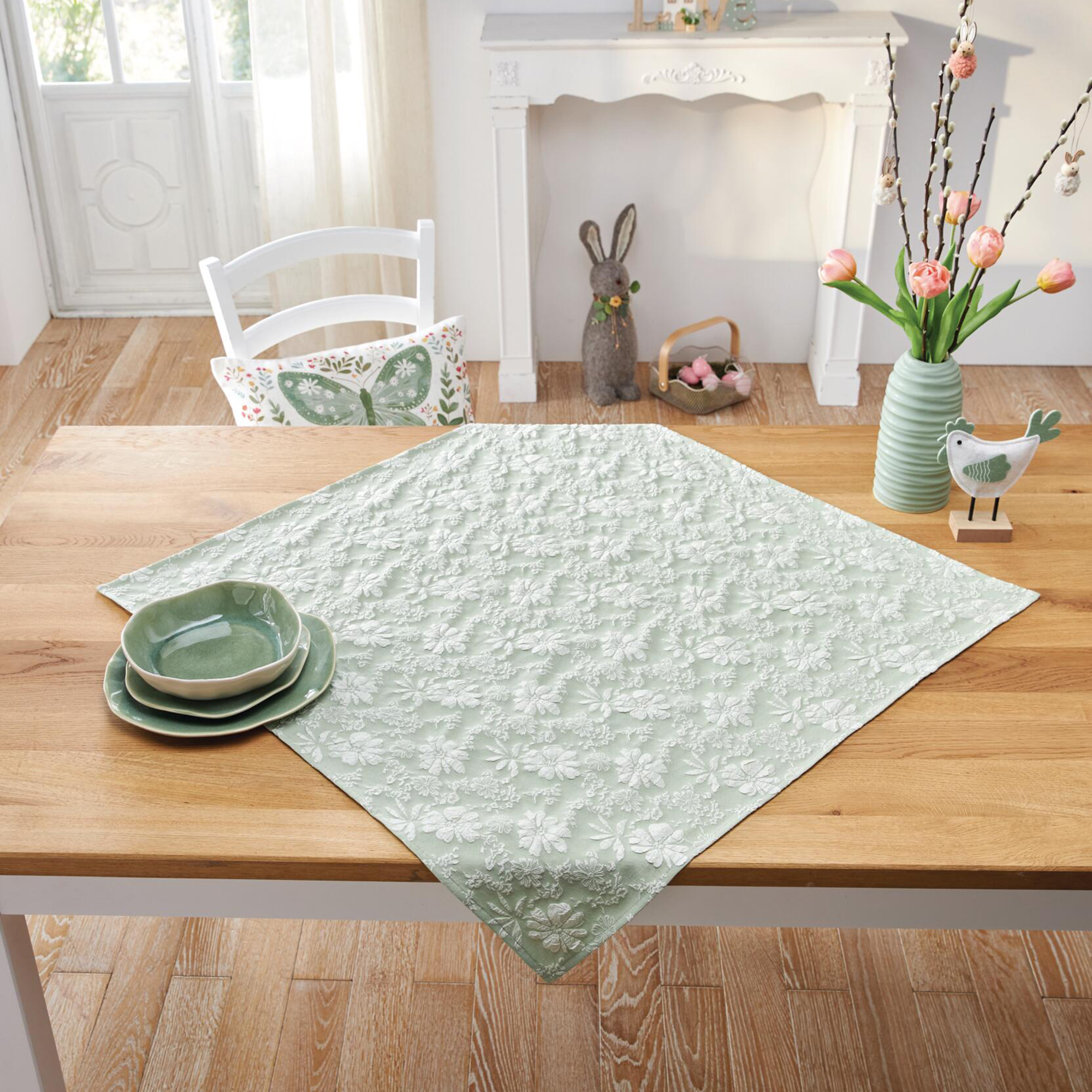 Acheter Nappe "vert tilleul"  dans la boutique en ligne de Frank Flechtwaren