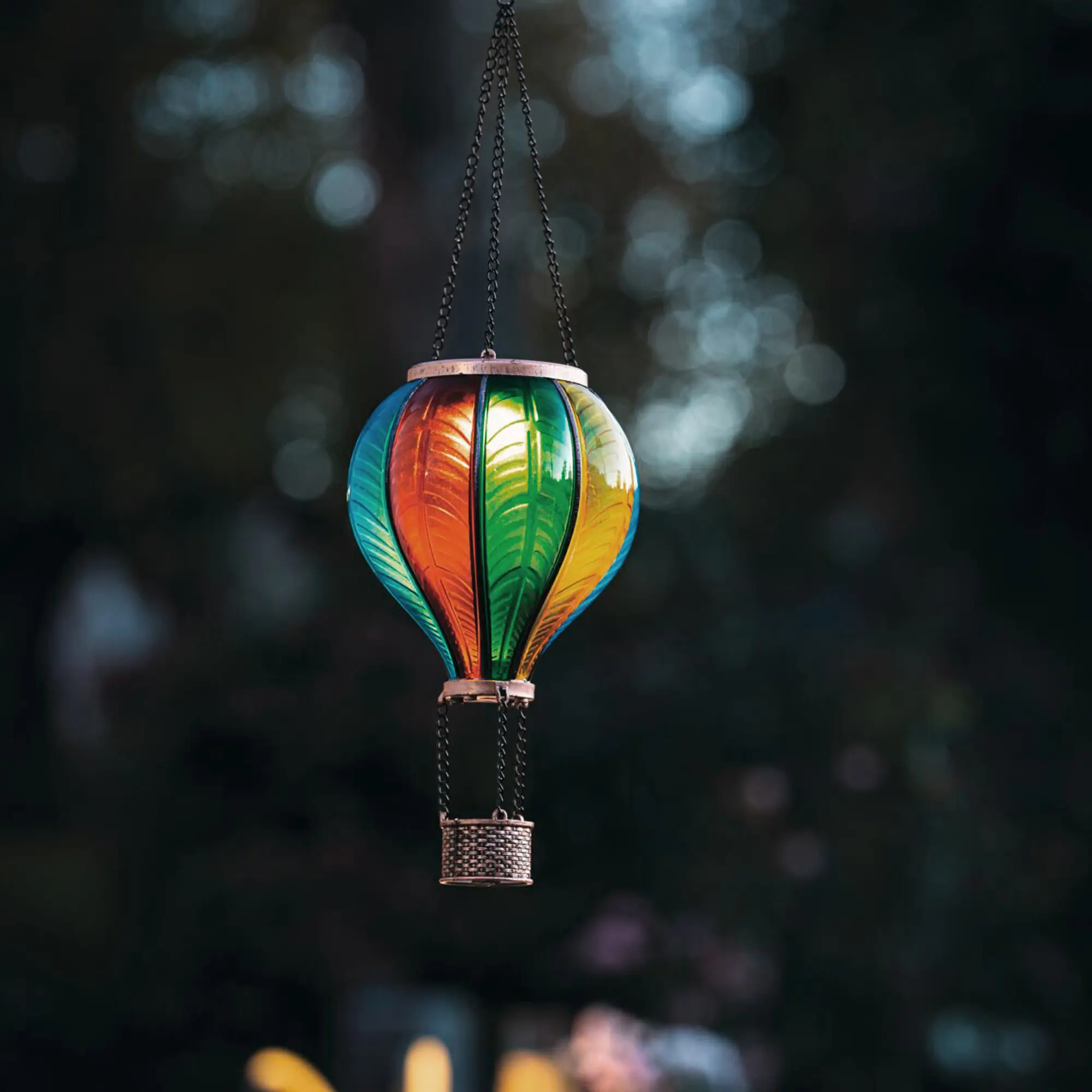 Acheter Déco solaire "mongolfière"  dans la boutique en ligne de Frank Flechtwaren