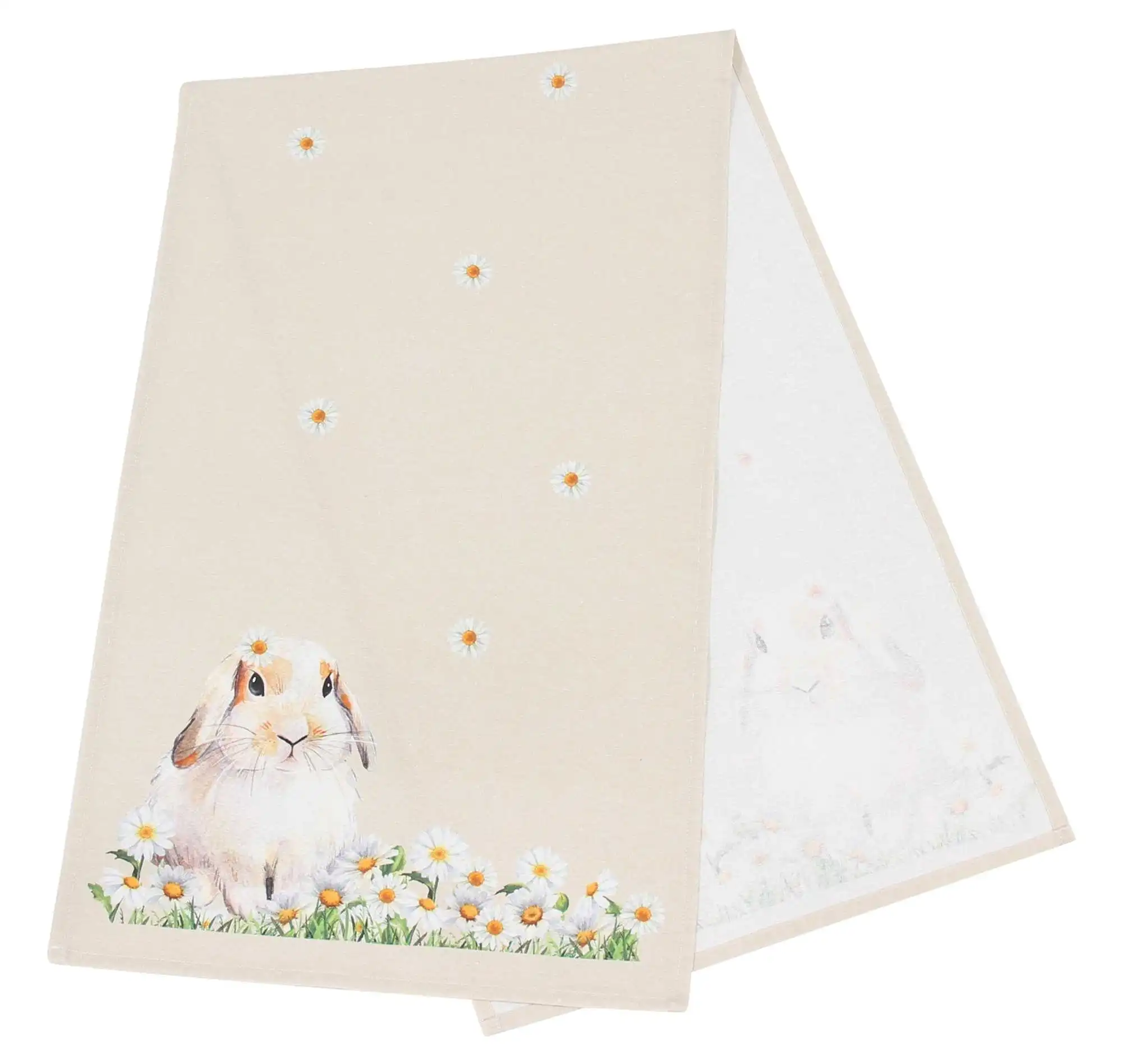 Acheter Chemin de table "lapin fleurs"  dans la boutique en ligne de Frank Flechtwaren pour Pâques
