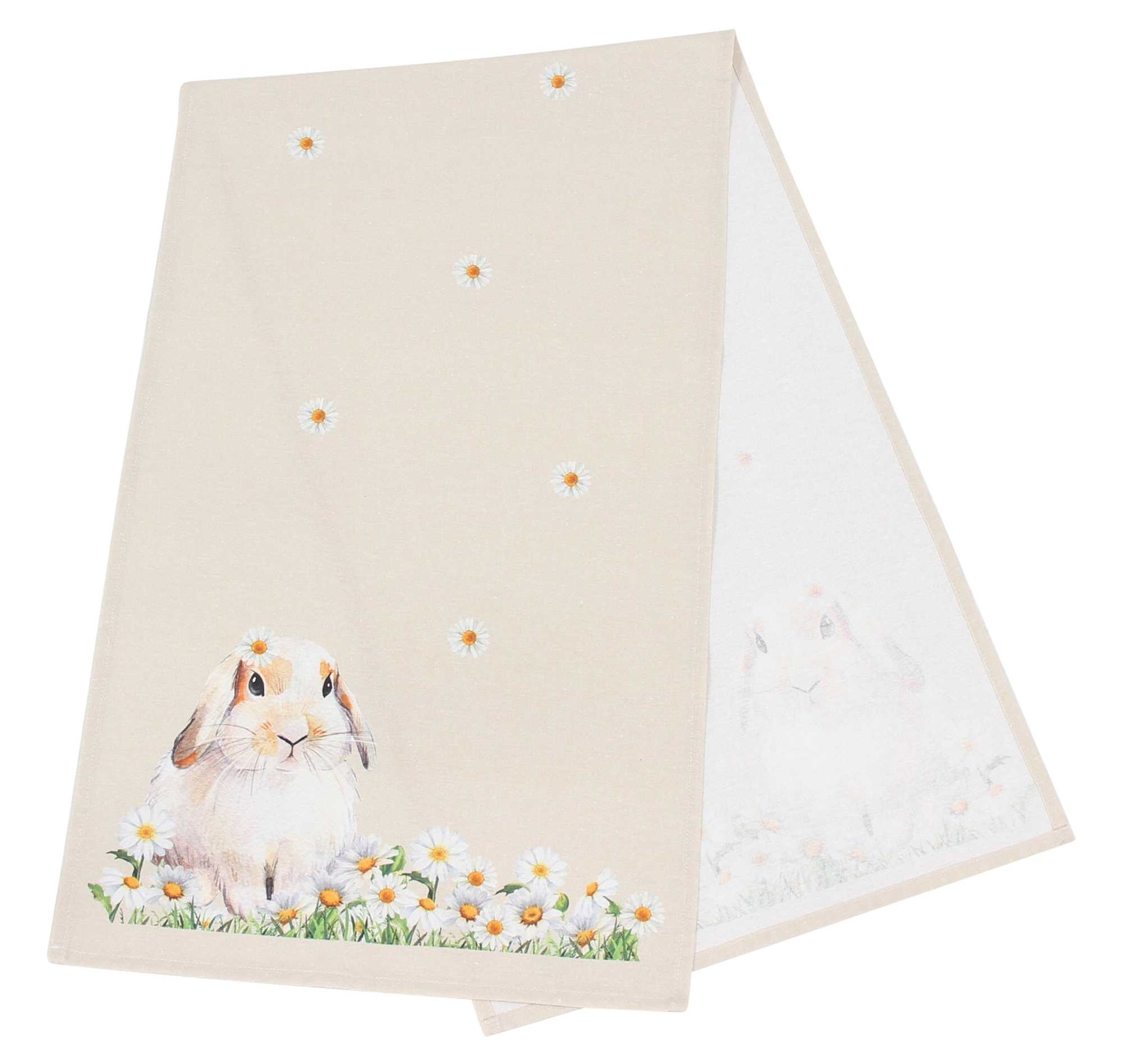 Acheter Chemin de table "lapin fleurs"  dans la boutique en ligne de Frank Flechtwaren pour Pâques