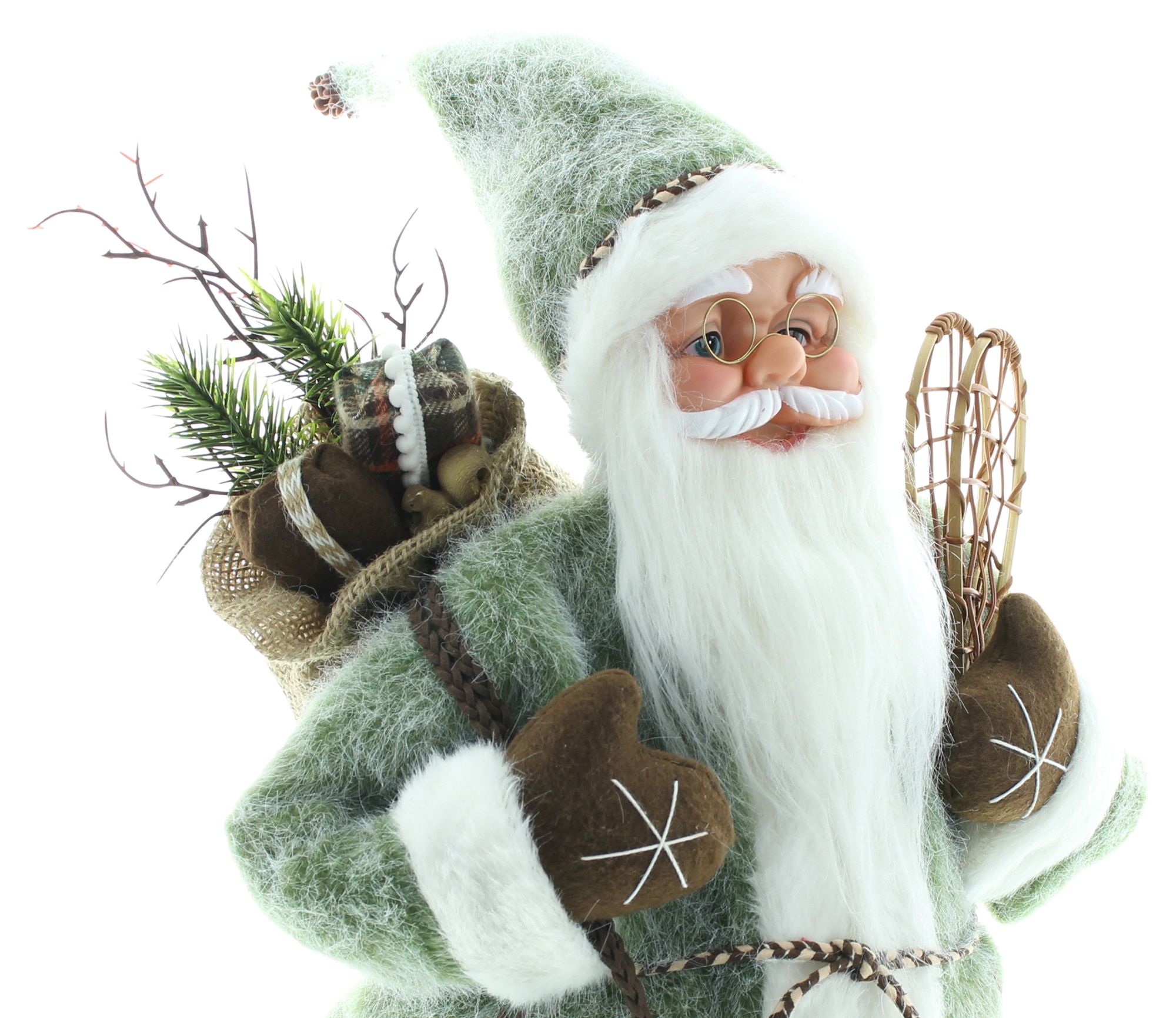 Acheter Santa"raquettes de neige"  dans la boutique en ligne de Frank Flechtwaren pour Pères Noël