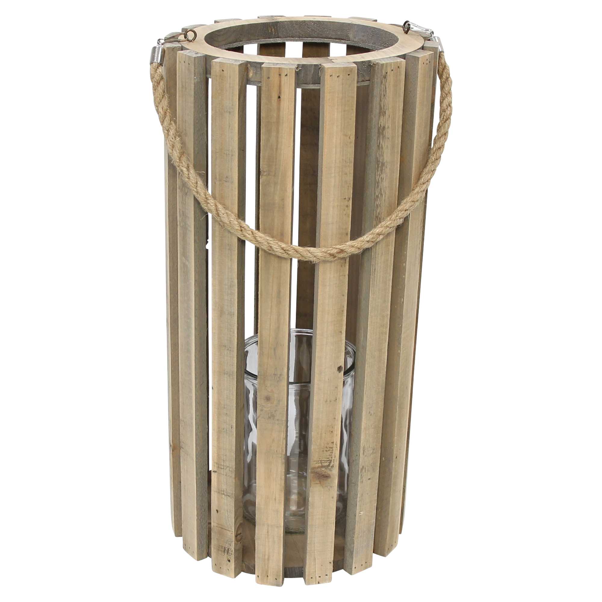 Acheter Lanterne en bois "recyclé-chic"  dans la boutique en ligne de Frank Flechtwaren pour Lanternes