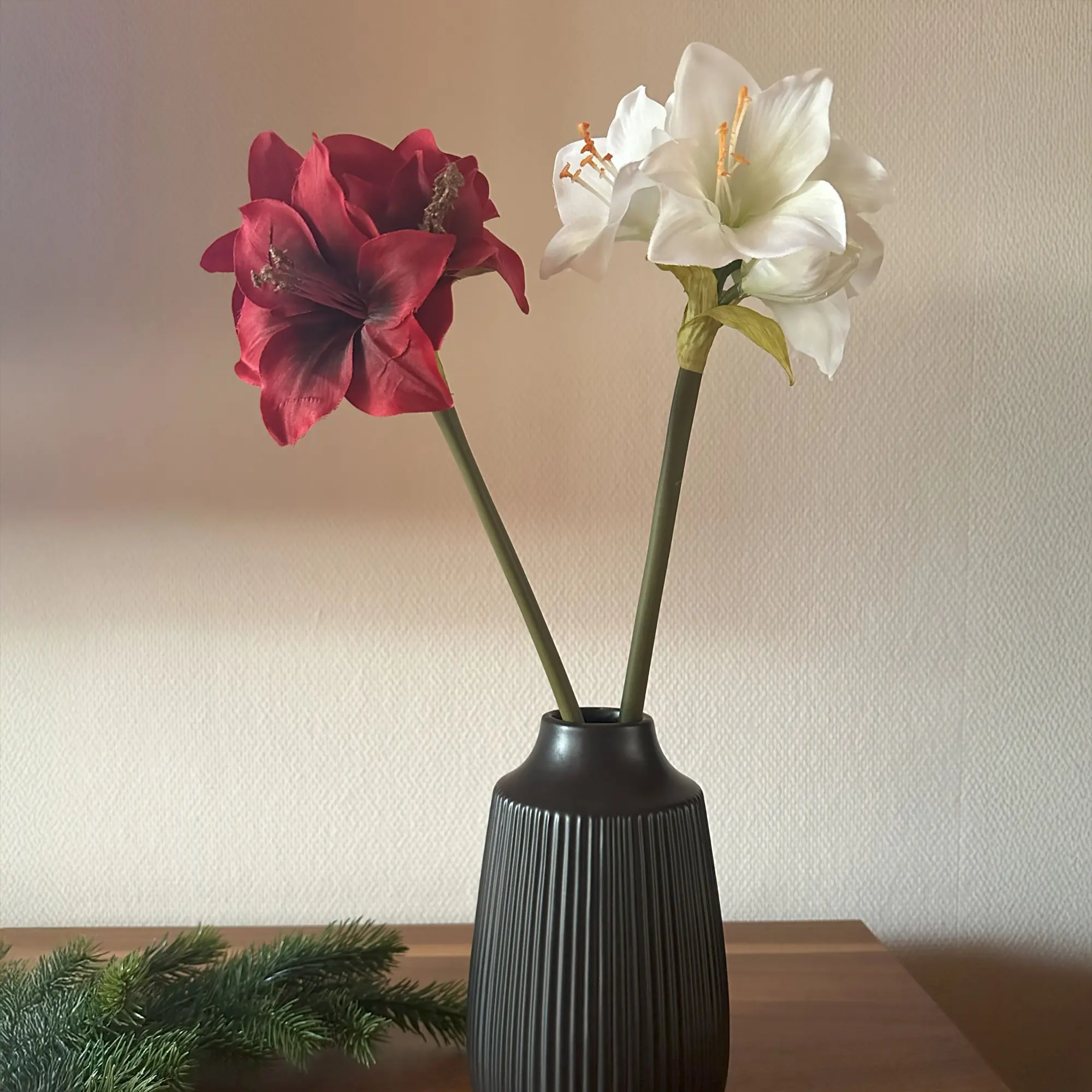 Acheter Fleur artificielle "Amaryllis", rouge  dans la boutique en ligne de Frank Flechtwaren pour Plantes artificielles