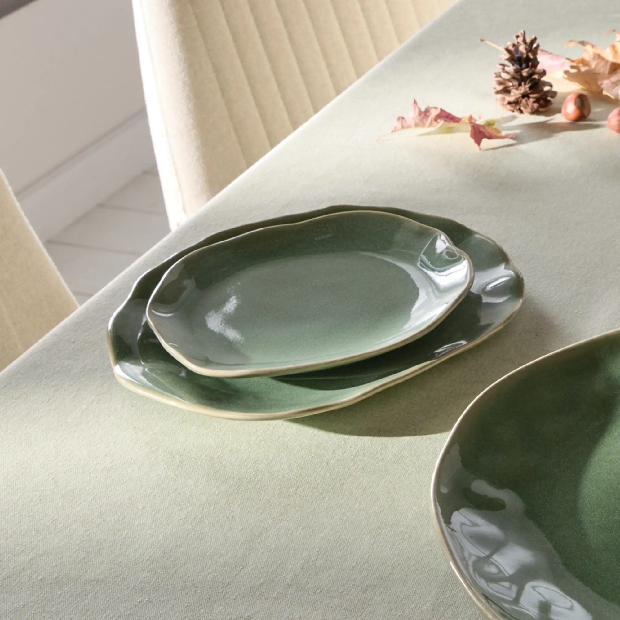 Acheter Lot de 2 assiettes "organic"  dans la boutique en ligne de Frank Flechtwaren