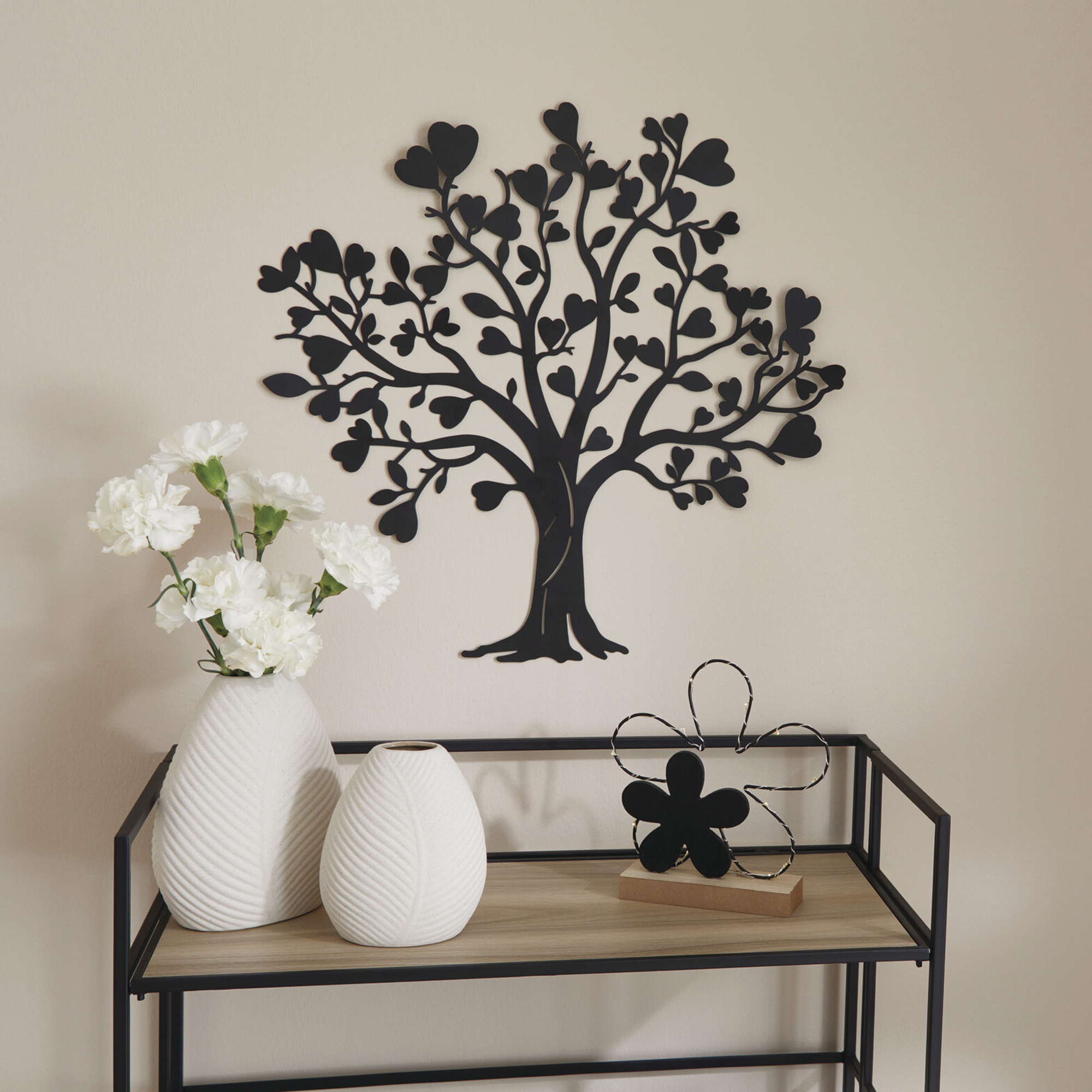 Acheter Déco murale "feuilles coeur"  dans la boutique en ligne de Frank Flechtwaren