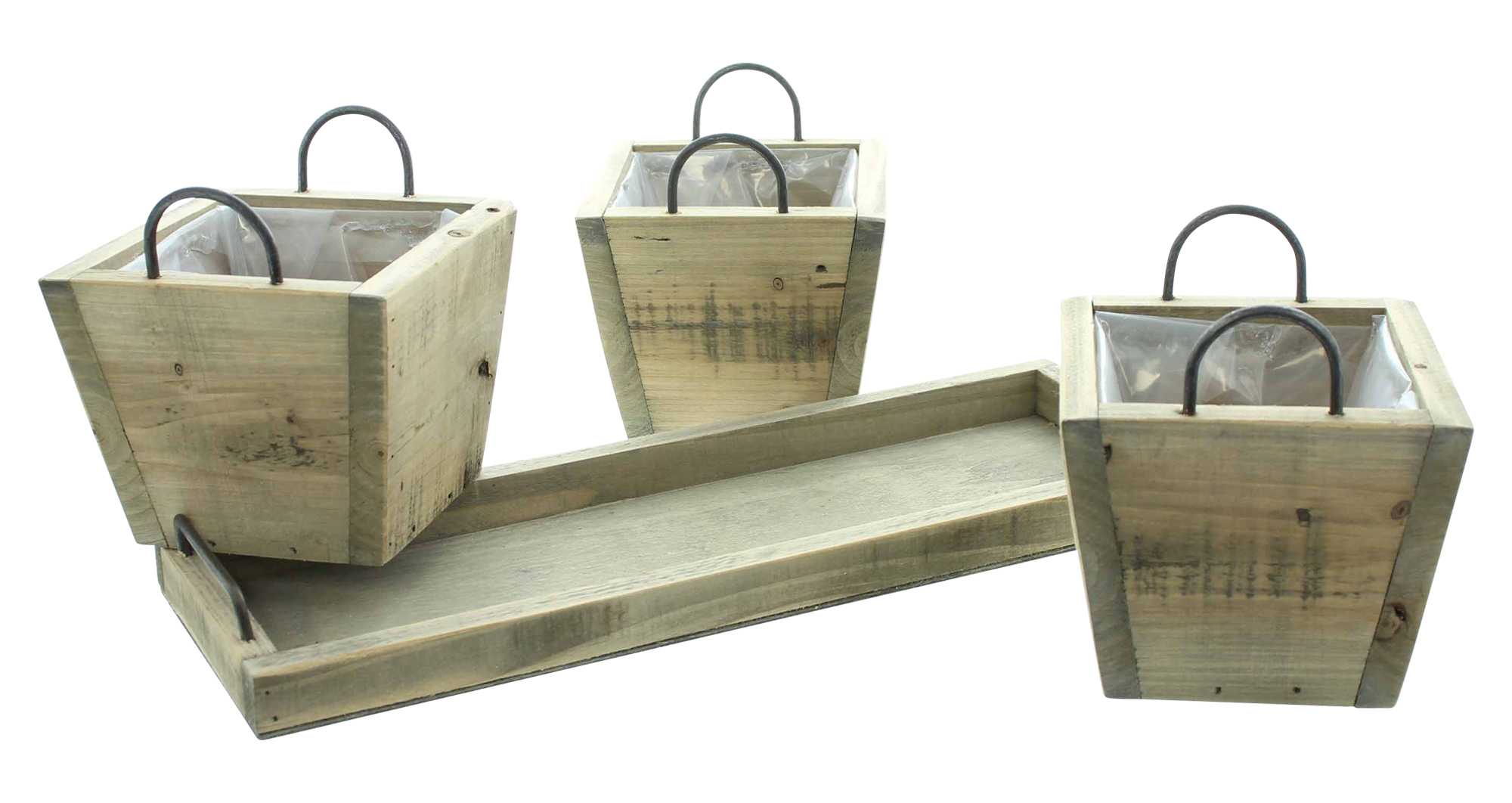 Acheter Jardinière "recyclé-chic"  dans la boutique en ligne de Frank Flechtwaren pour Pots de fleurs