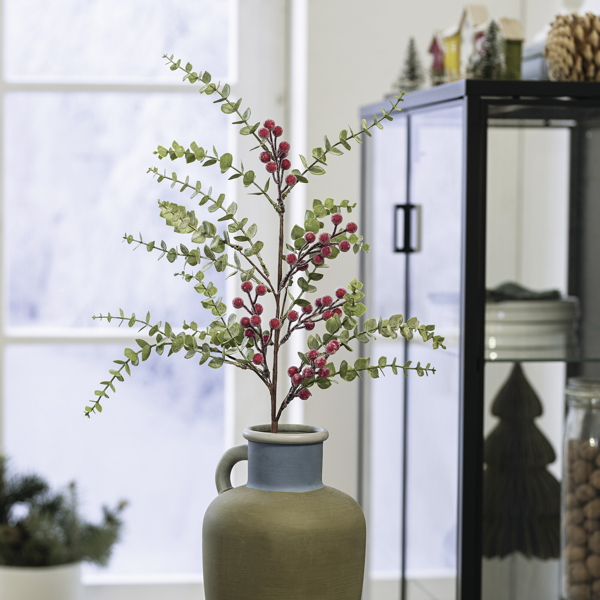 Acheter Branche "baies givrées"  dans la boutique en ligne de Frank Flechtwaren pour Noël