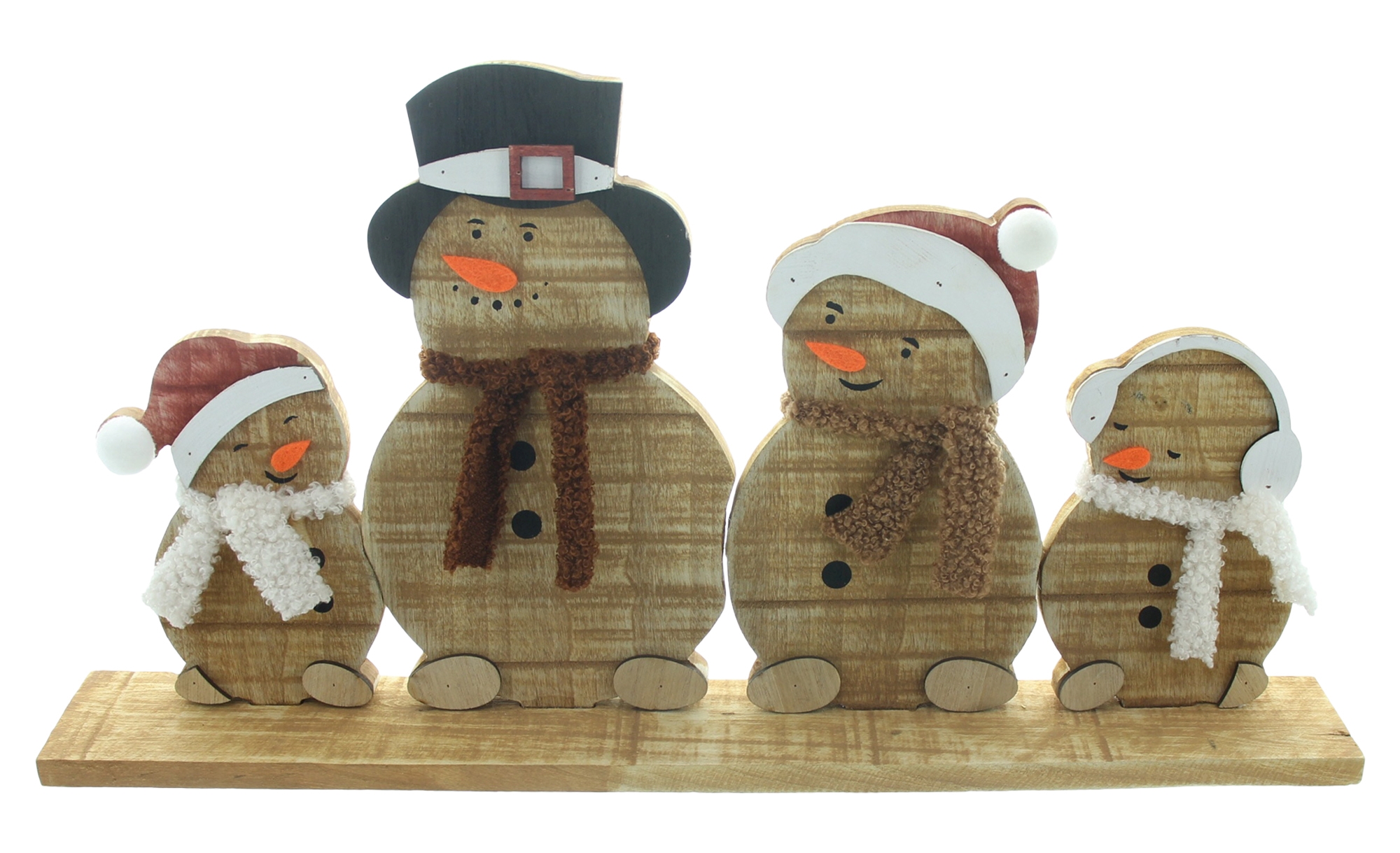 Acheter Décoration d'hiver "bande de bonhommes de neige"  dans la boutique en ligne de Frank Flechtwaren pour Pères Noël