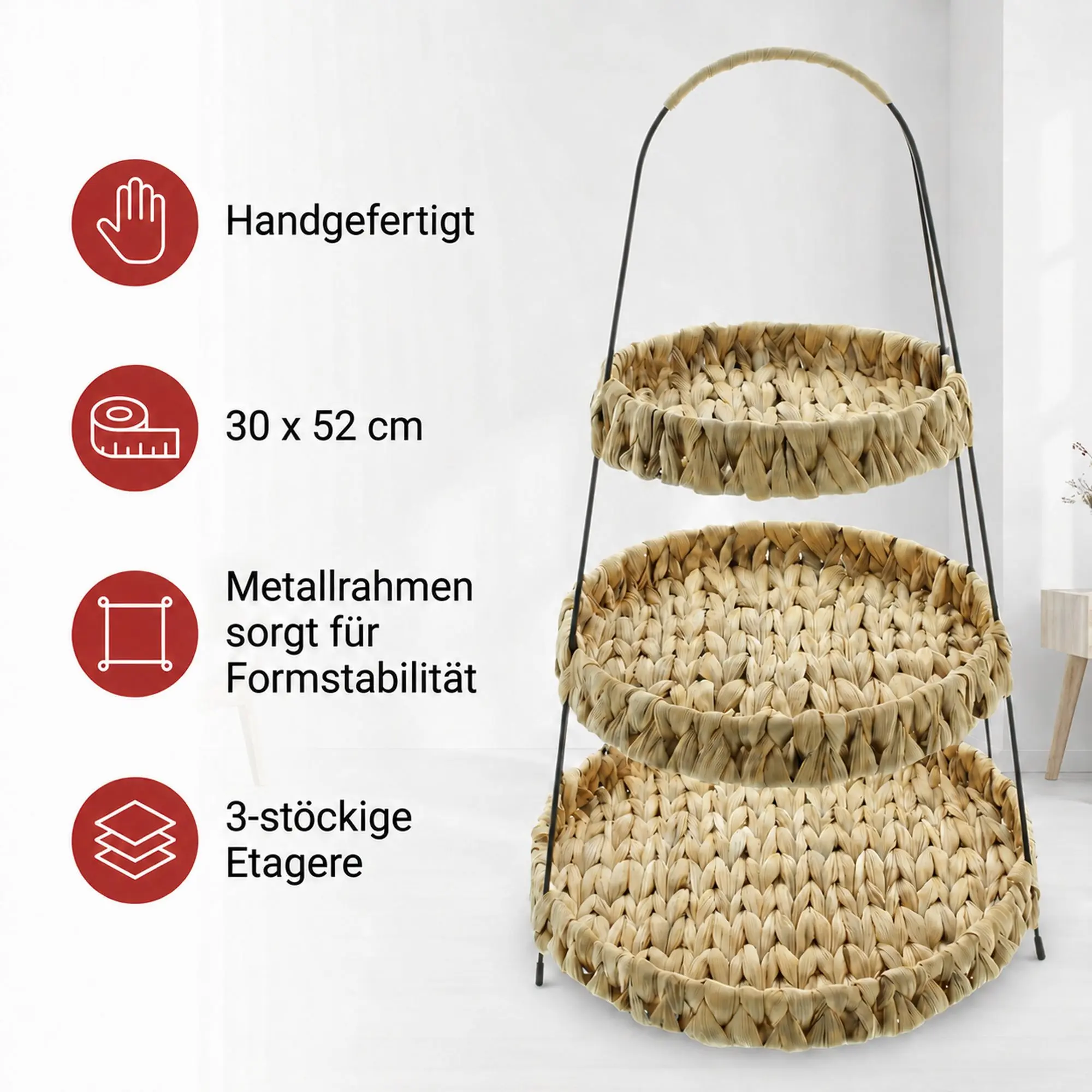 Acheter Étagère "jacinthe d'eau"  dans la boutique en ligne de Frank Flechtwaren pour Bols décoratifs