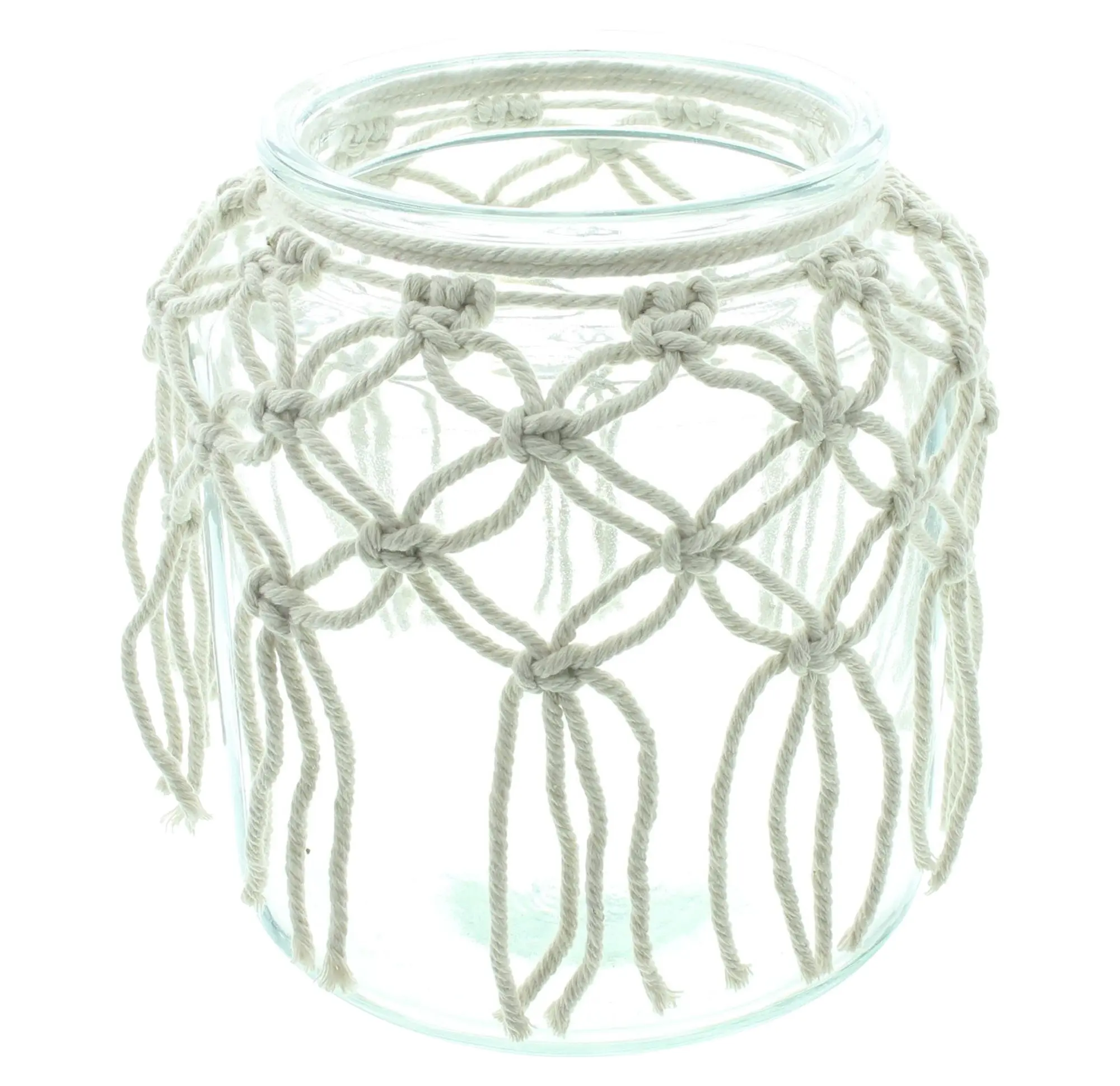 Acheter Photophore "macramé"  dans la boutique en ligne de Frank Flechtwaren pour Pâques