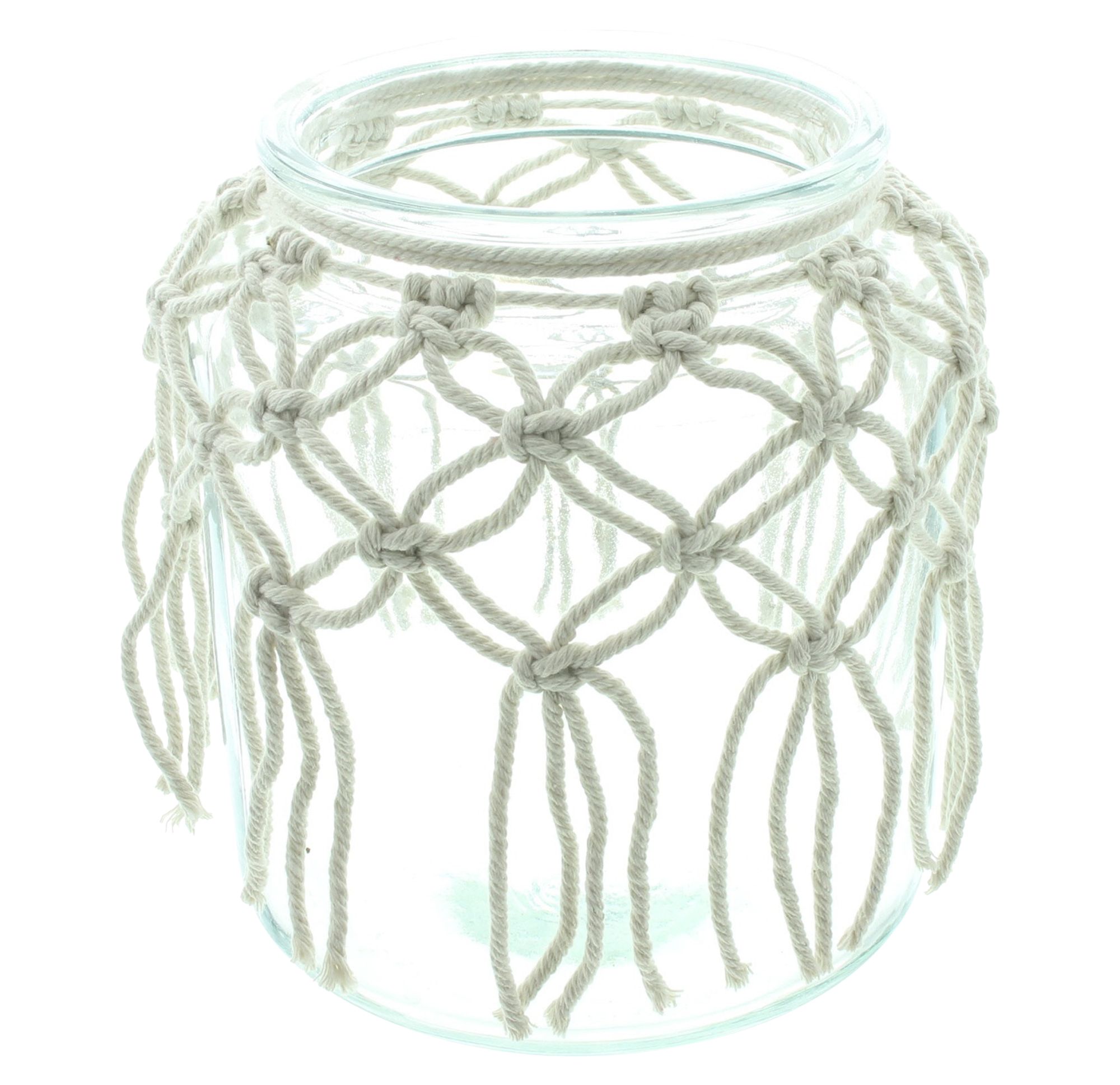 Acheter Photophore "macramé"  dans la boutique en ligne de Frank Flechtwaren pour Pâques