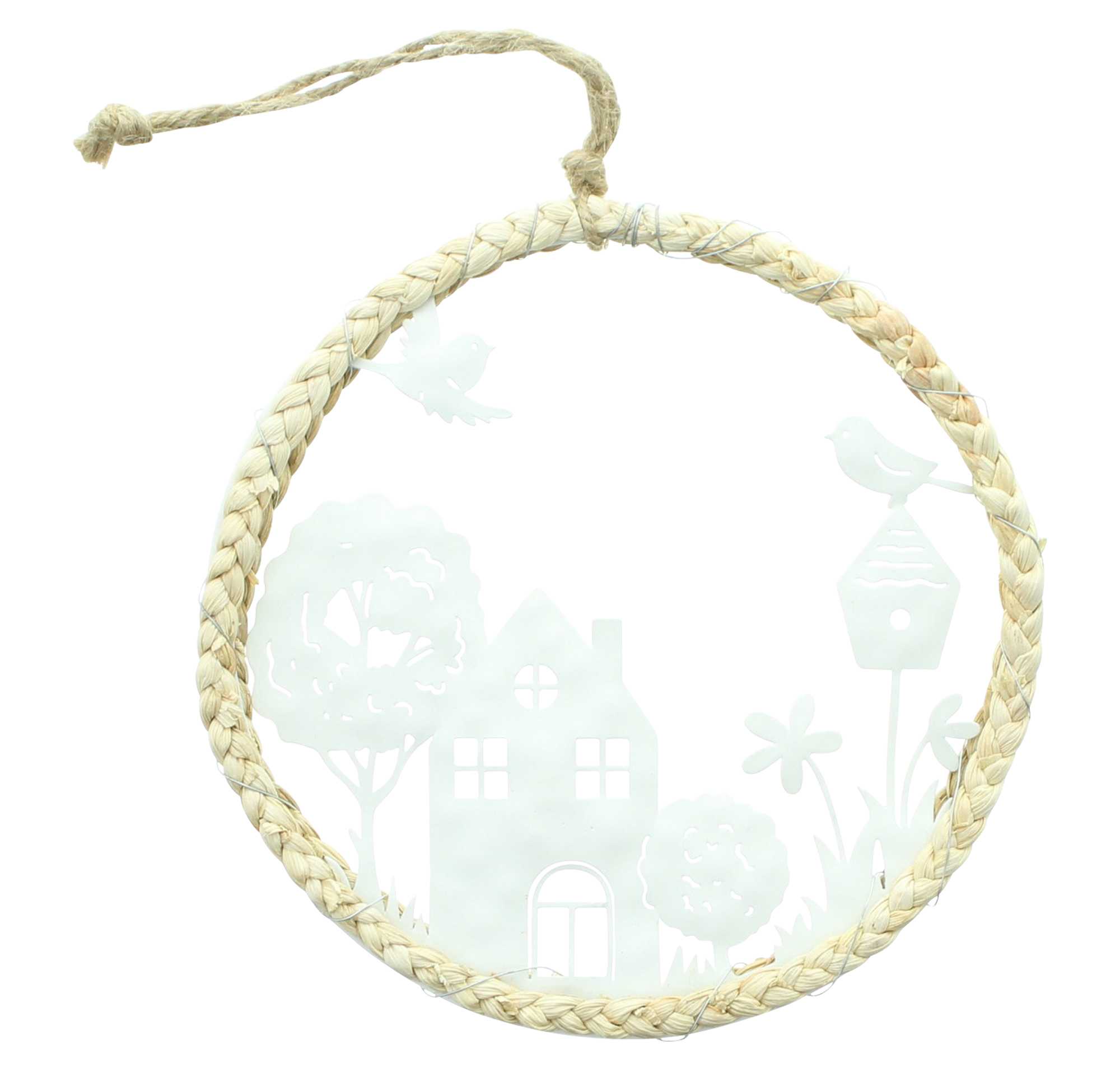 Acheter Suspension "maison avec jardin"  dans la boutique en ligne de Frank Flechtwaren pour Pâques