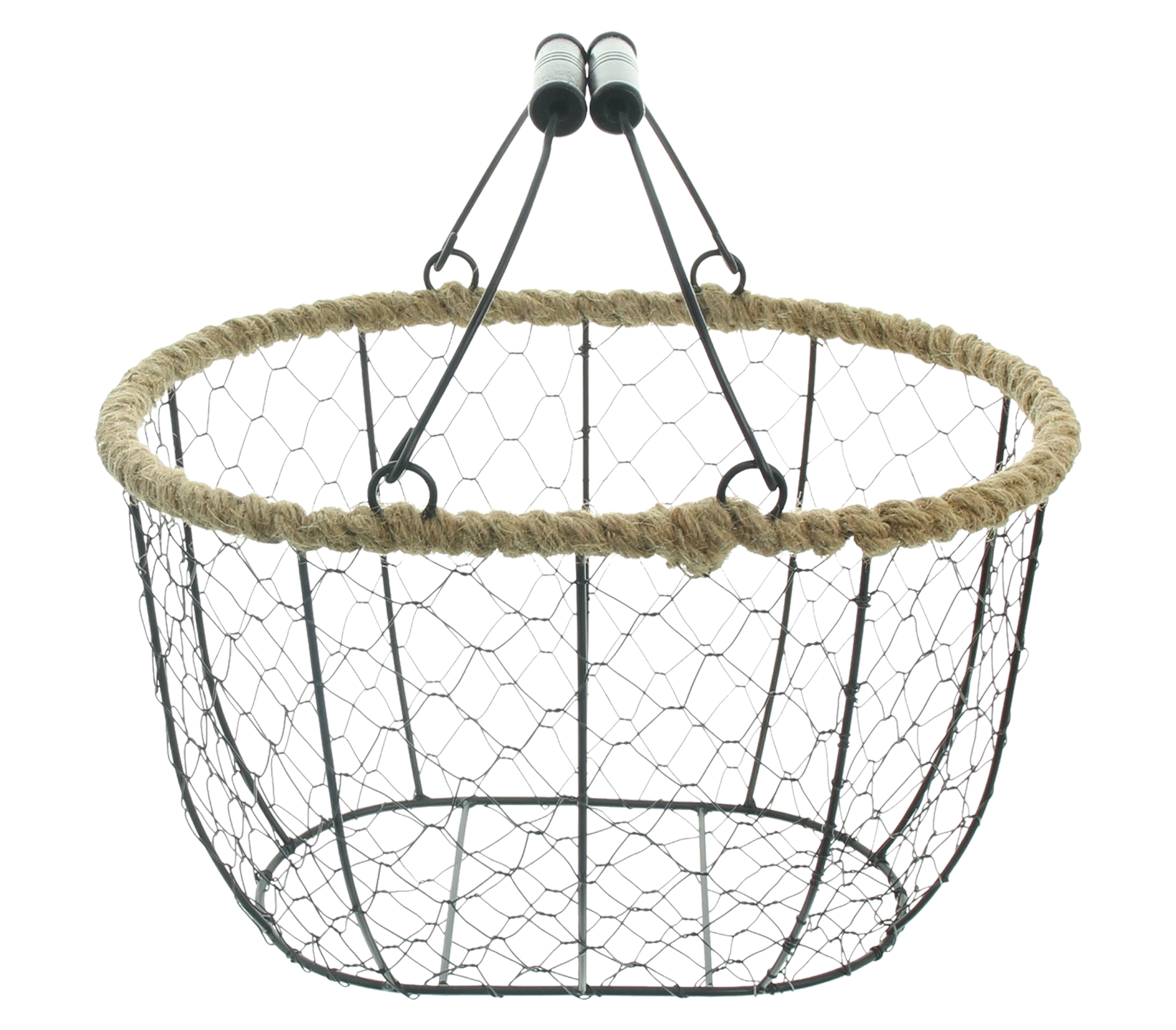 Acheter Panier fil de fer "corde de jute"  dans la boutique en ligne de Frank Flechtwaren pour Nouvel arrivage