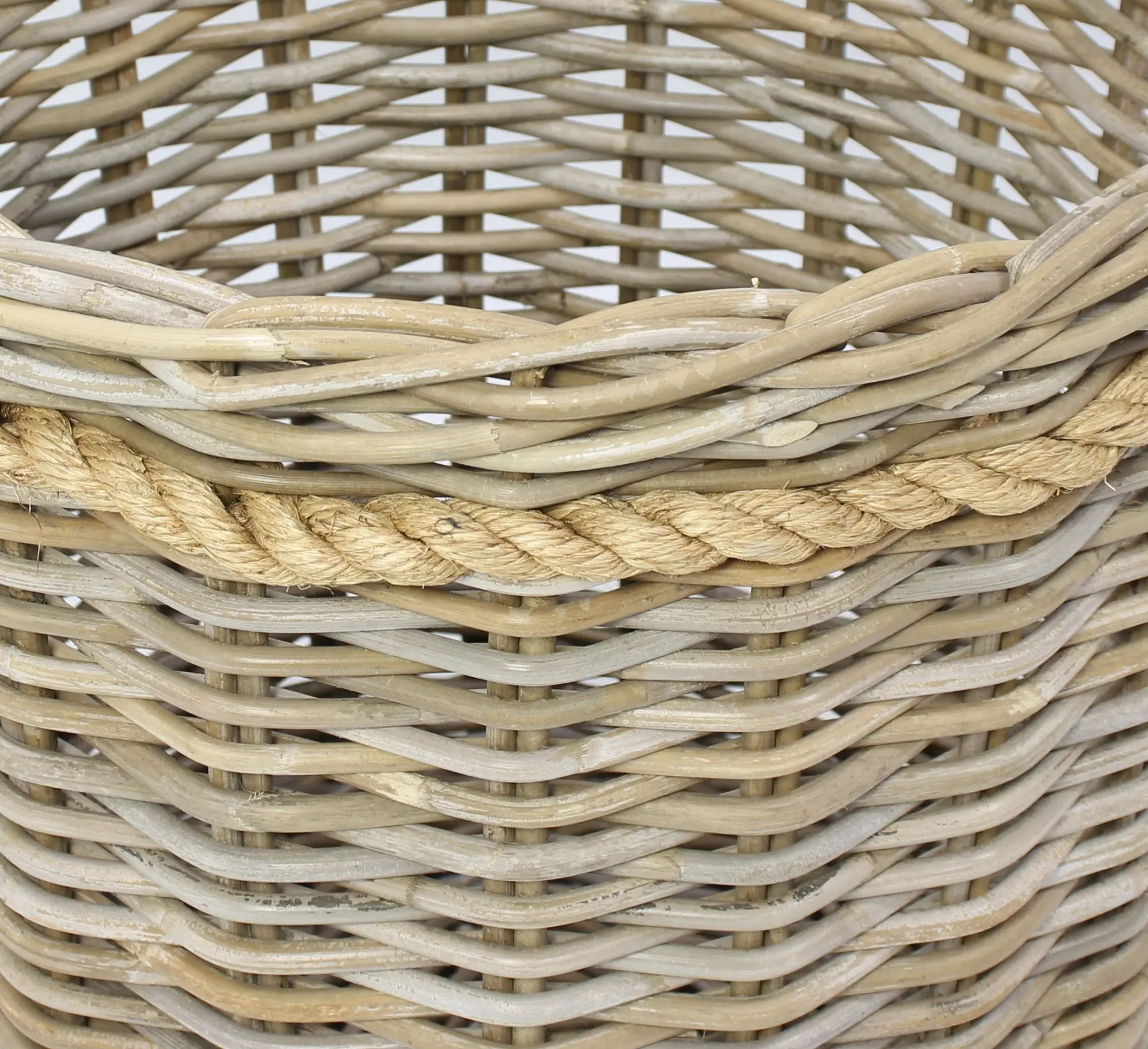 Acheter Corbeille en rotin "Koboo-Grey"  dans la boutique en ligne de Frank Flechtwaren pour Décorations magasin