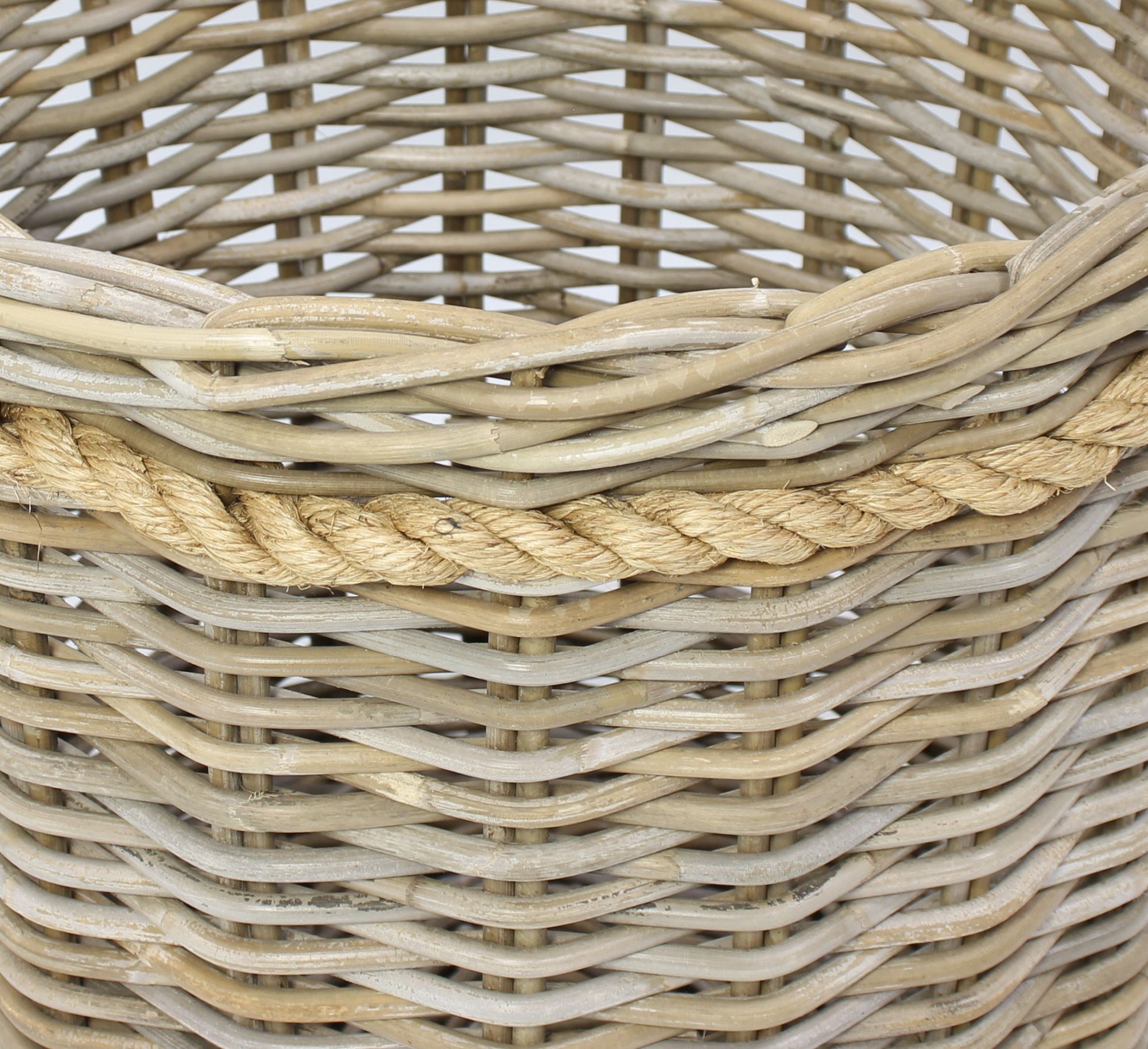 Acheter Corbeille en rotin "Koboo-Grey"  dans la boutique en ligne de Frank Flechtwaren pour Automne
