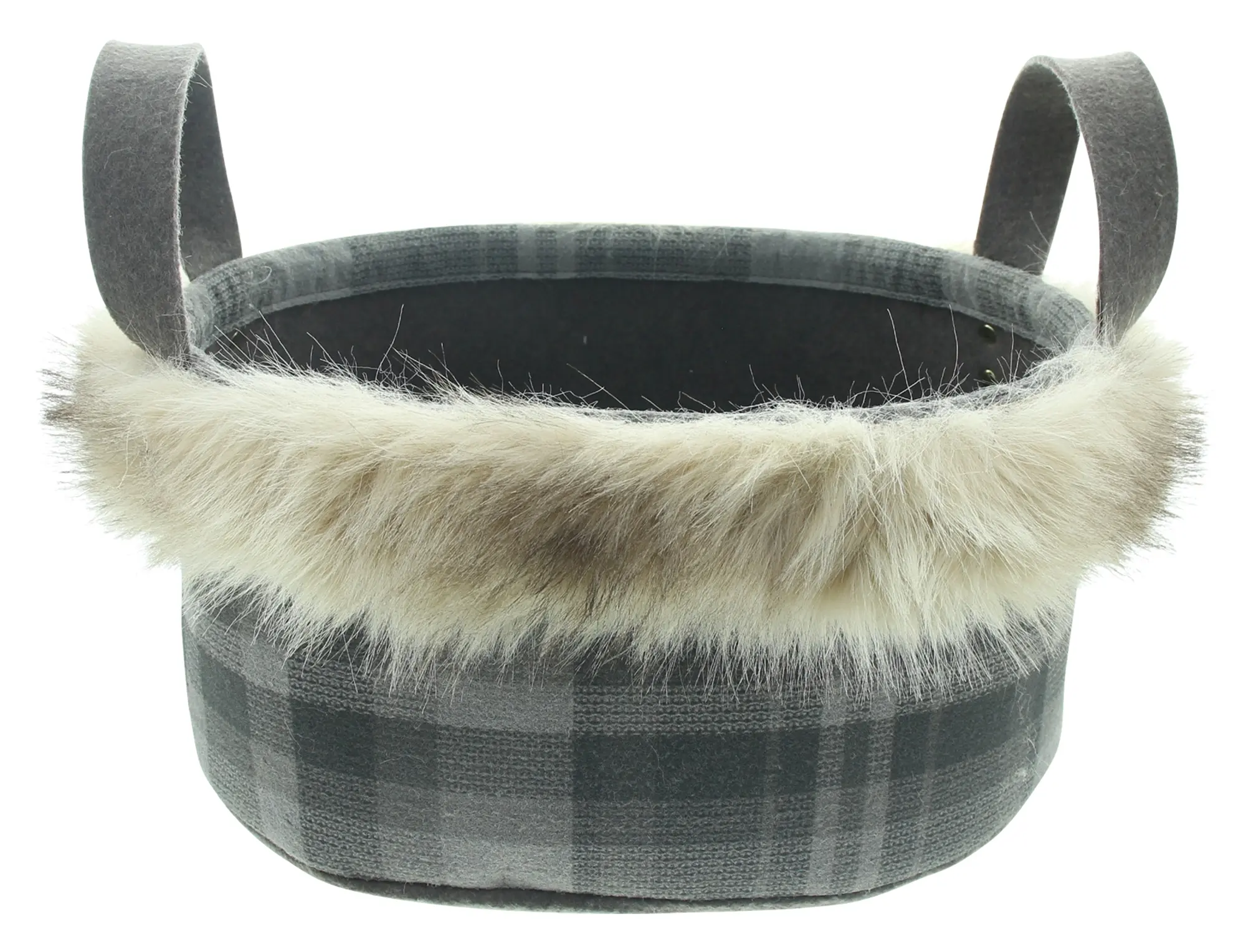 Acheter Panier "fourrure carreau"  dans la boutique en ligne de Frank Flechtwaren pour Paniers de remplissage &amp; universels