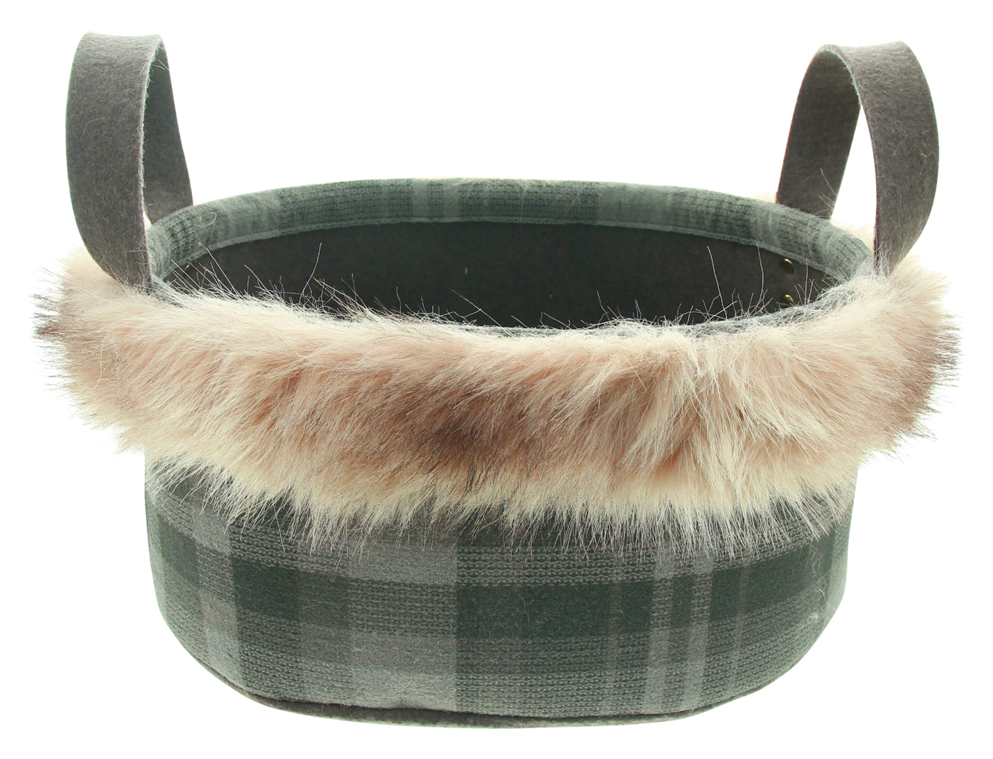 Acheter Panier "fourrure carreau"  dans la boutique en ligne de Frank Flechtwaren pour Paniers de remplissage &amp; universels