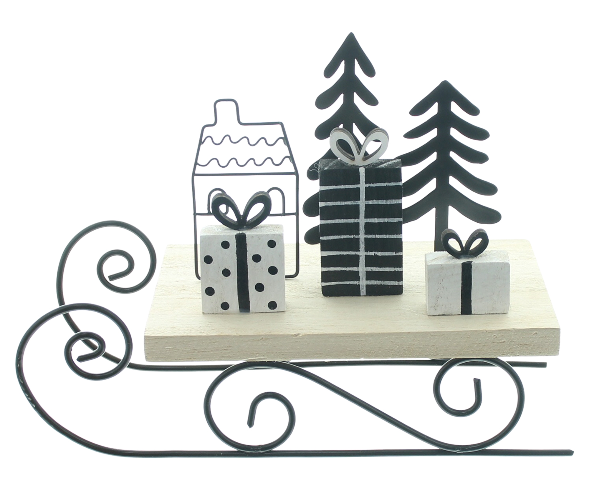 Acheter Luge décorative "Black"  dans la boutique en ligne de Frank Flechtwaren pour Traîneaux