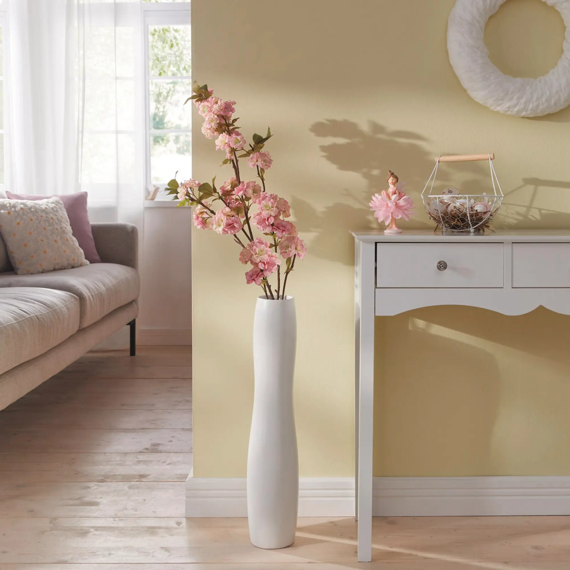Acheter Fleur artificielle, grande  dans la boutique en ligne de Frank Flechtwaren pour Tons pastel