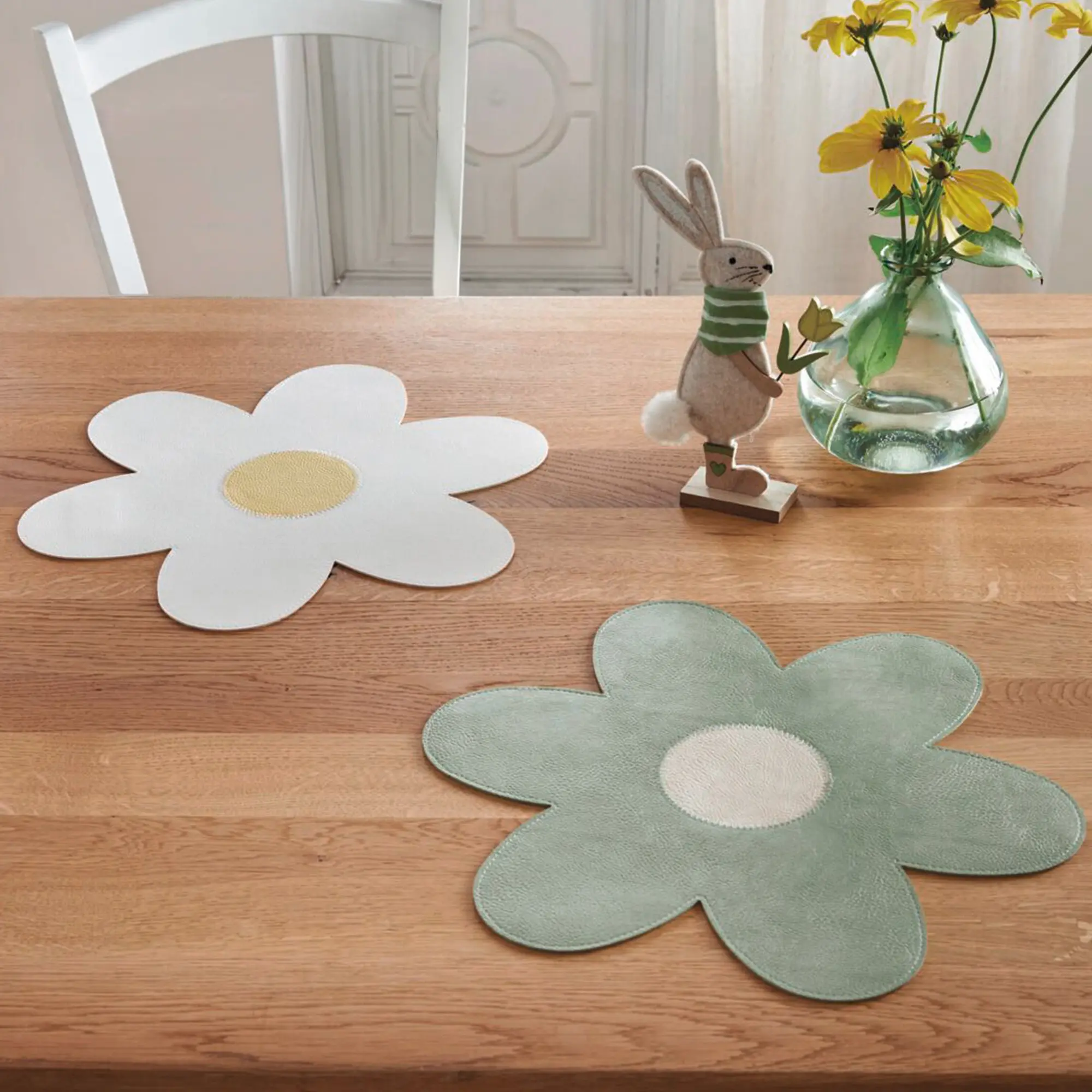 Acheter Lot de 2 sets de table " fleurs"  dans la boutique en ligne de Frank Flechtwaren
