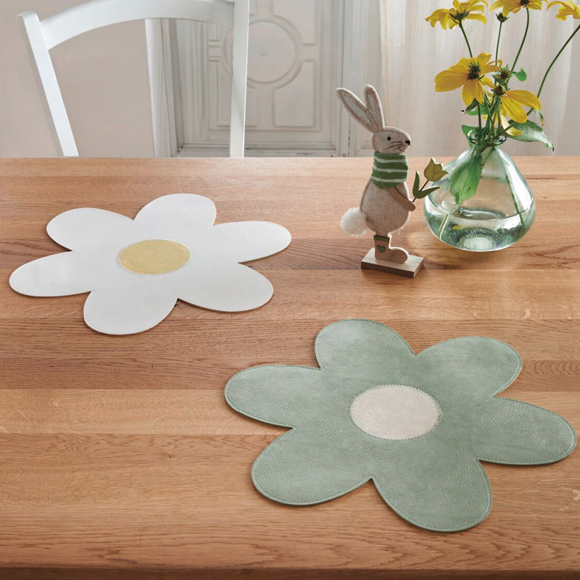 Acheter Lot de 2 sets de table " fleurs"  dans la boutique en ligne de Frank Flechtwaren