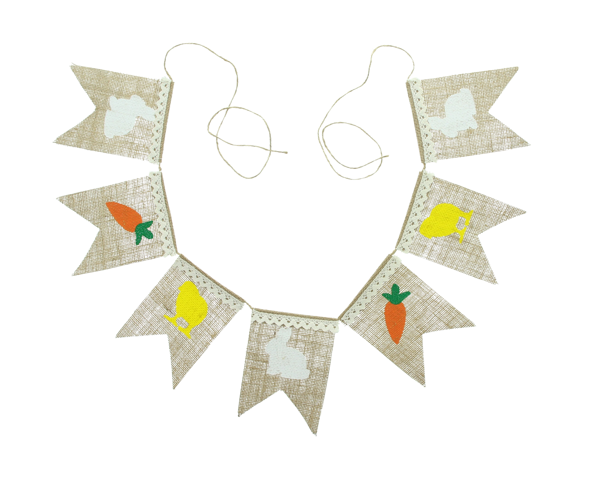 Acheter Lot de 2 guirlandes fanions "Pâques"  dans la boutique en ligne de Frank Flechtwaren pour Nouvel arrivage