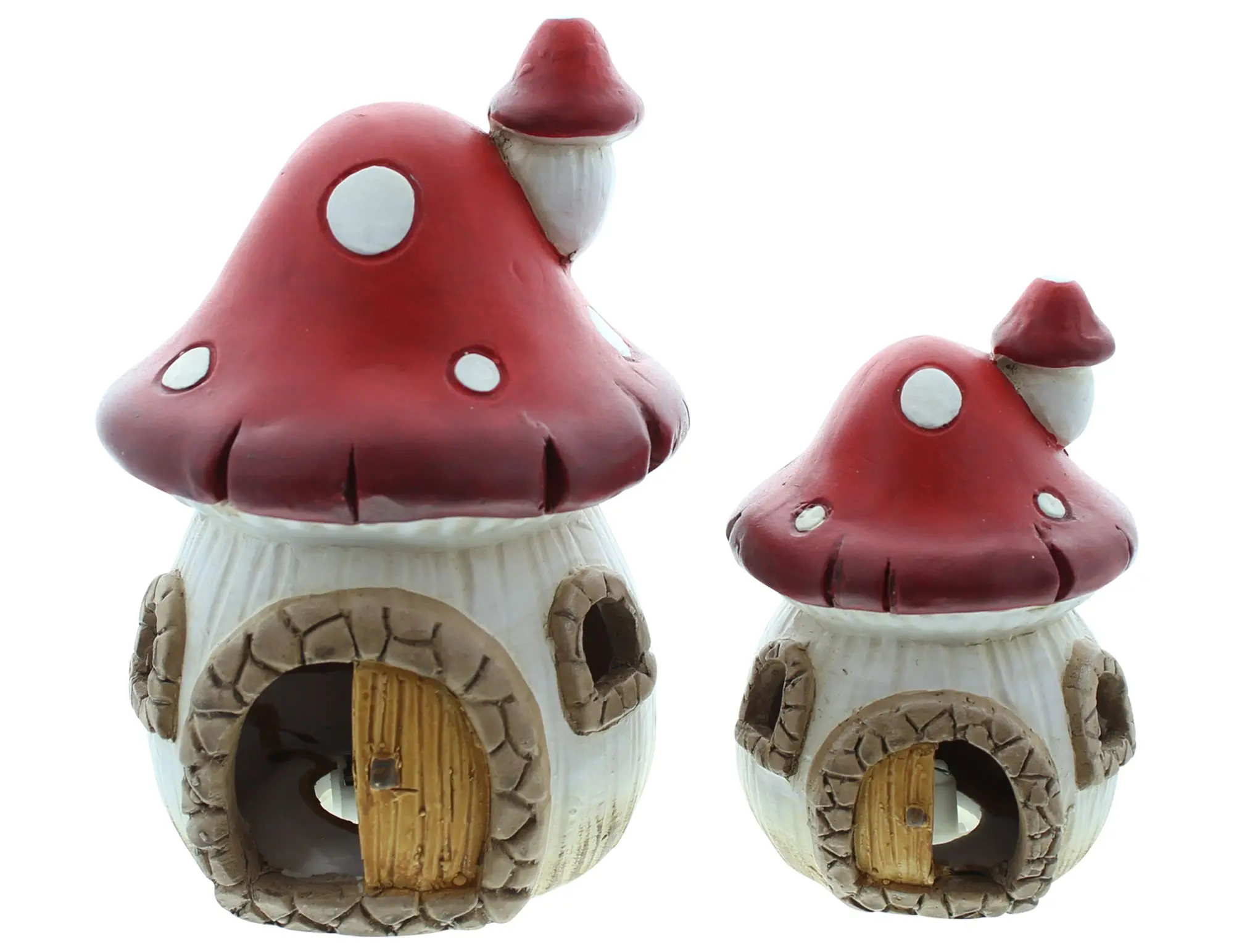 Acheter Lot de 2 maisons LED "champignon" dans la boutique en ligne de Frank Flechtwaren pour Figurines décoratives Acheter Lot de 2 maisons LED "champignon" dans la boutique en ligne de Frank Flechtwaren pour Figurines décoratives