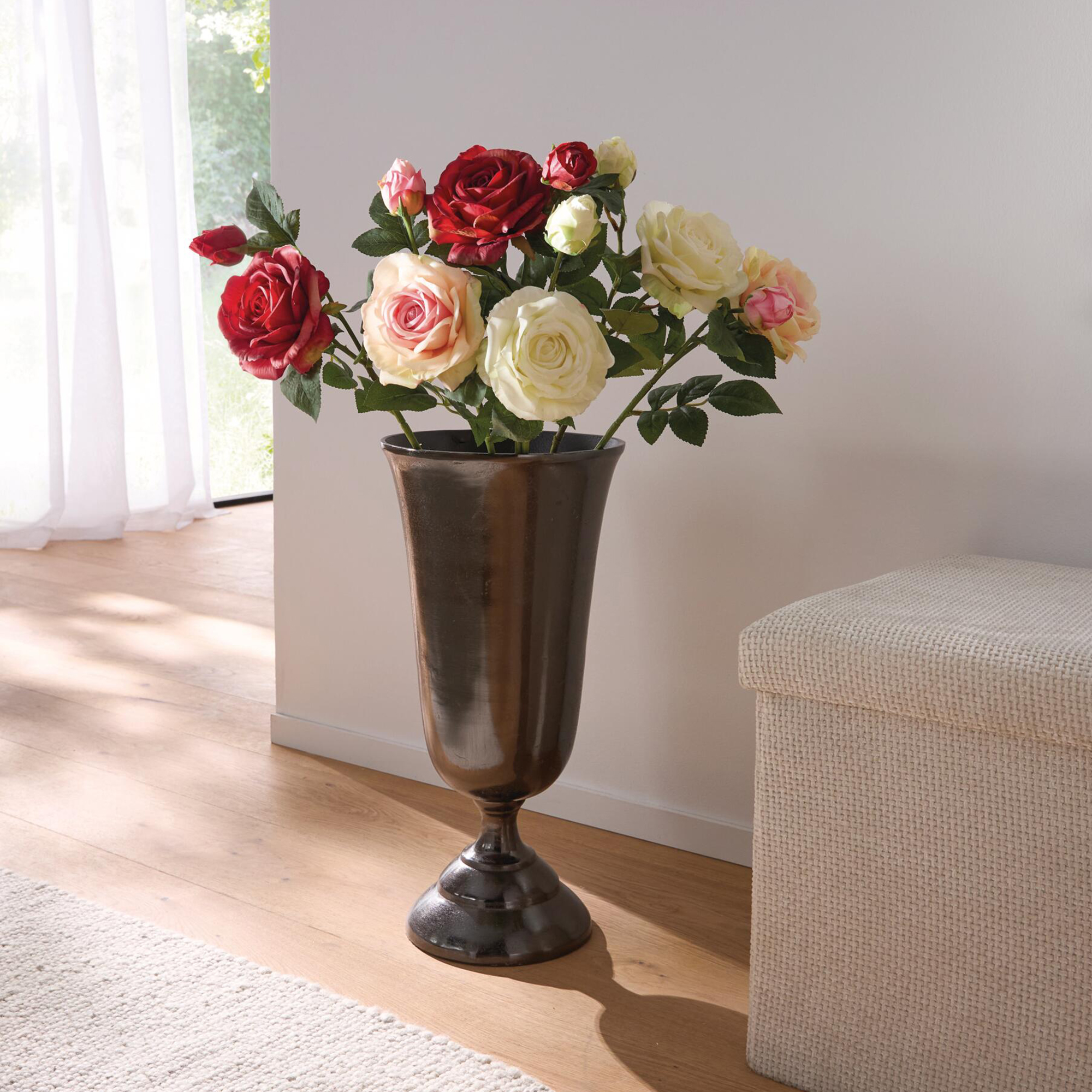 Acheter Lot de 3 fleurs artificielles "roses"  dans la boutique en ligne de Frank Flechtwaren