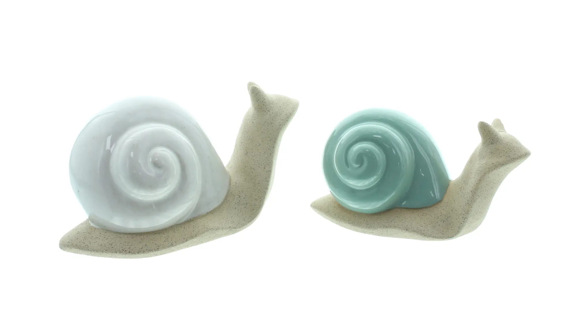 Acheter Lot de 2 figurines déco "course d'escargots"  dans la boutique en ligne de Frank Flechtwaren pour Figurines décoratives