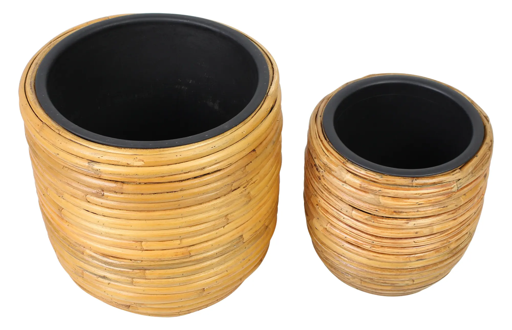 Acheter Lot de 2 cache-pots "rotin"  dans la boutique en ligne de Frank Flechtwaren pour Jardinières