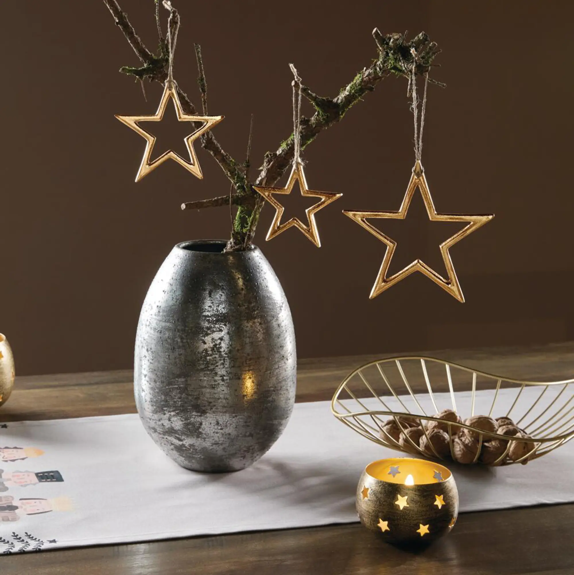 Acheter Suspensions décoratives « Goldstern », lot de 3  dans la boutique en ligne de Frank Flechtwaren