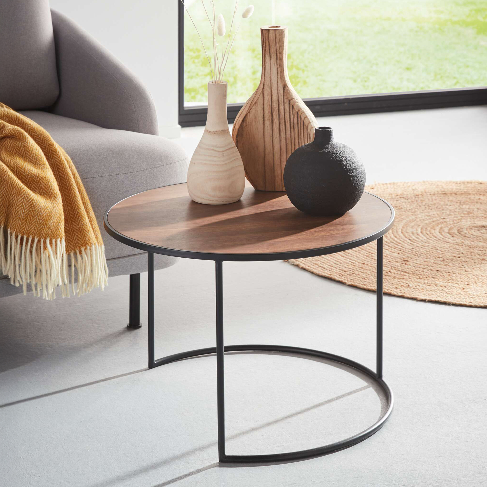 Acheter Grande table d'appoint "effet bois"  dans la boutique en ligne de Frank Flechtwaren
