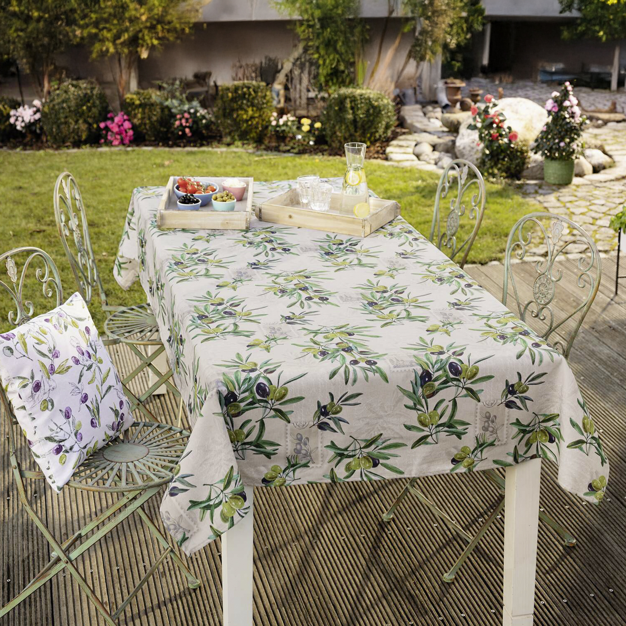 Acheter Grande nappe "branches d'olivier" dans la boutique en ligne de Frank Flechtwaren pour Grandes Nappes Acheter Grande nappe "branches d'olivier" dans la boutique en ligne de Frank Flechtwaren pour Grandes Nappes