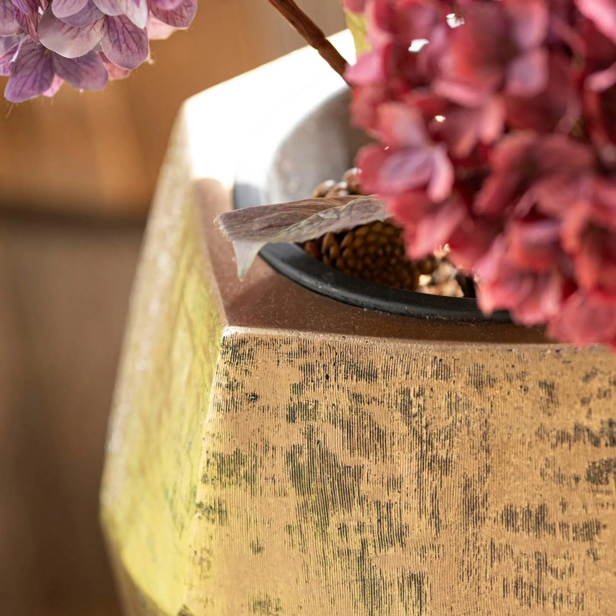 Acheter Cache-pot « Shades of Gold » dans la boutique en ligne de Frank Flechtwaren pour Jardinières