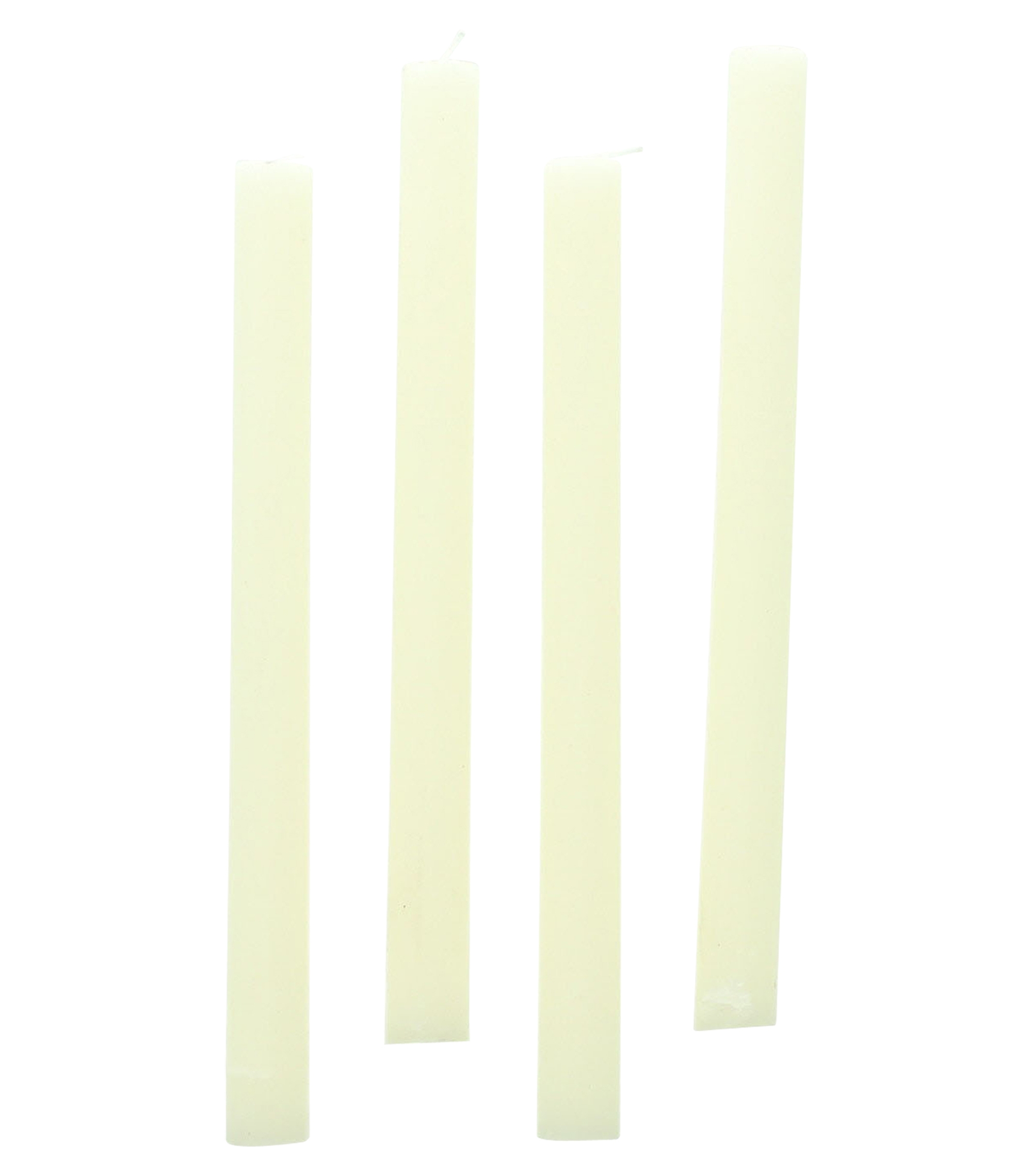 Acheter Lot de 4 bougies tiges "Ivory"  dans la boutique en ligne de Frank Flechtwaren