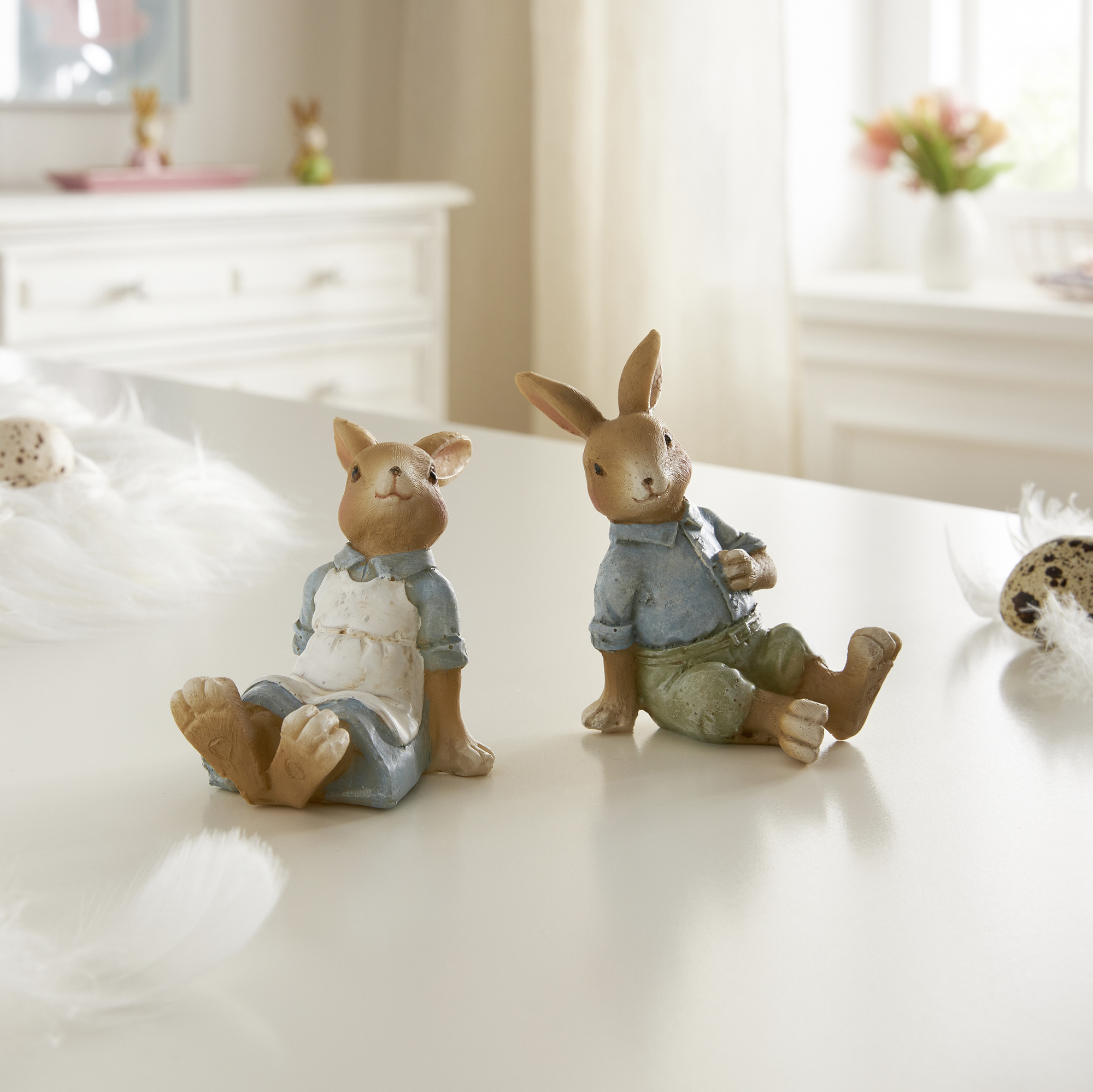 Acheter Lot de 2 lapins "Liesel &amp; Anton"  dans la boutique en ligne de Frank Flechtwaren