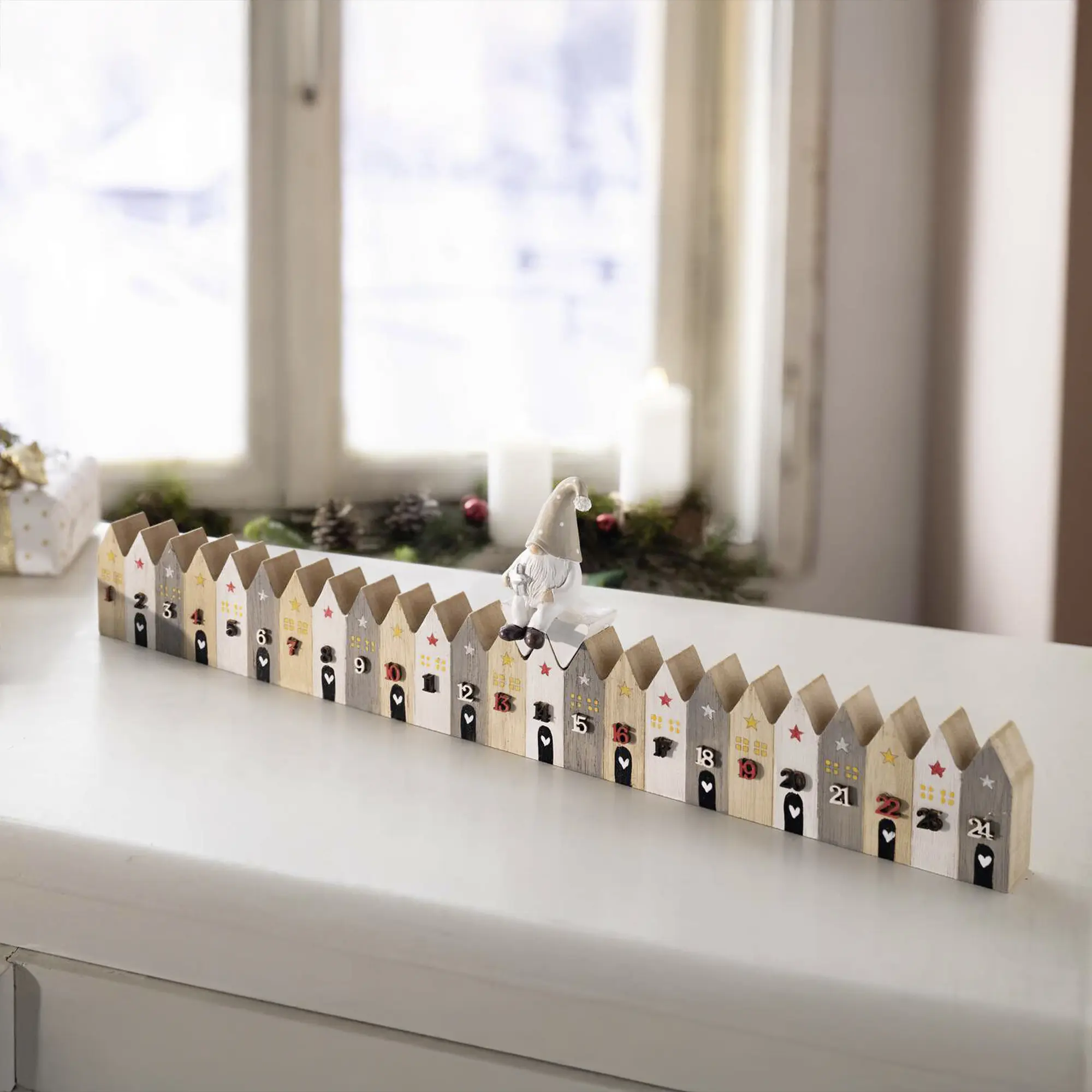 Acheter Déco. de l'Avent "Christmas Countdown", 2pcs.  dans la boutique en ligne de Frank Flechtwaren pour Calendriers de l'Avent