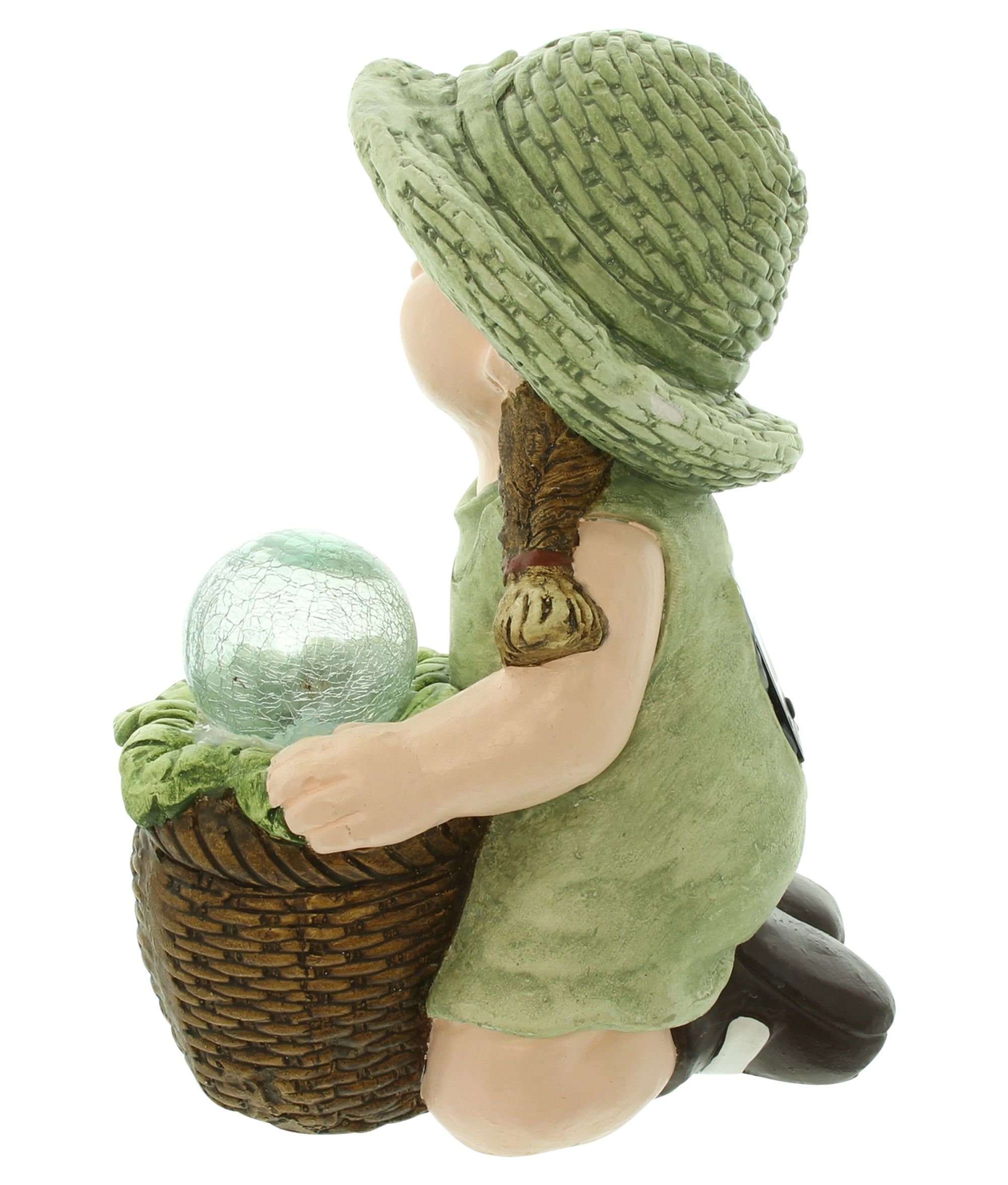 Acheter Figurine solaire "fillette avec fleur lumineuse"  dans la boutique en ligne de Frank Flechtwaren pour Figurines de jardin