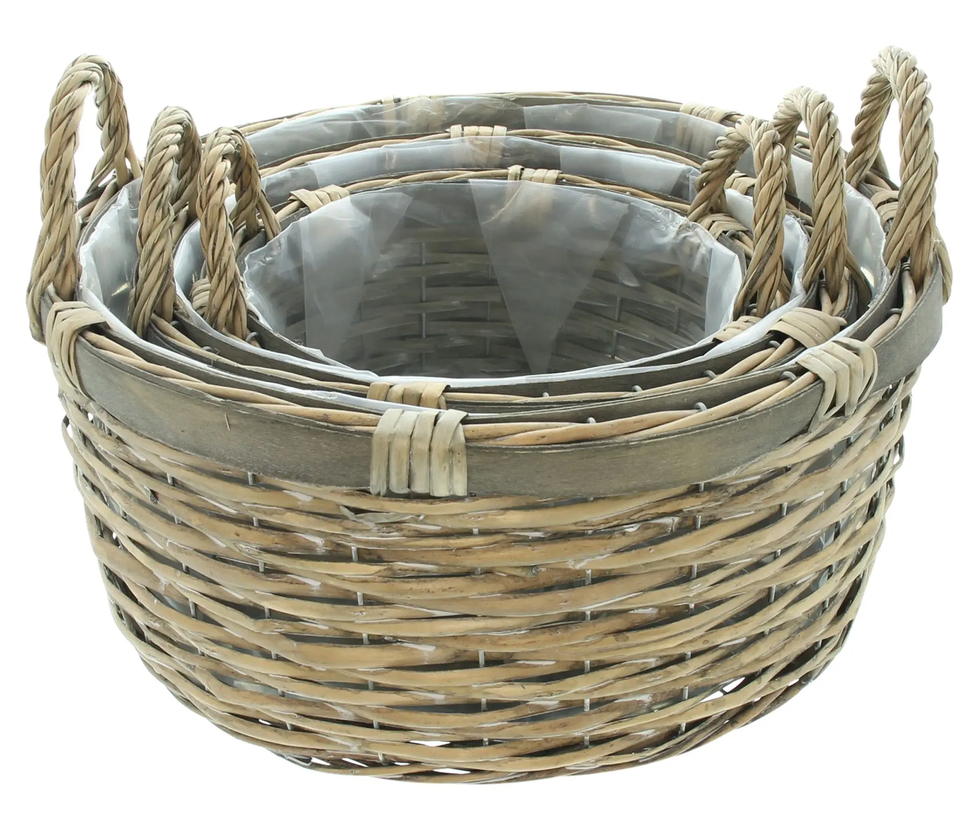 Acheter Lot de 3 paniers à plantes "charmeur"  dans la boutique en ligne de Frank Flechtwaren pour Jardinières corbeilles