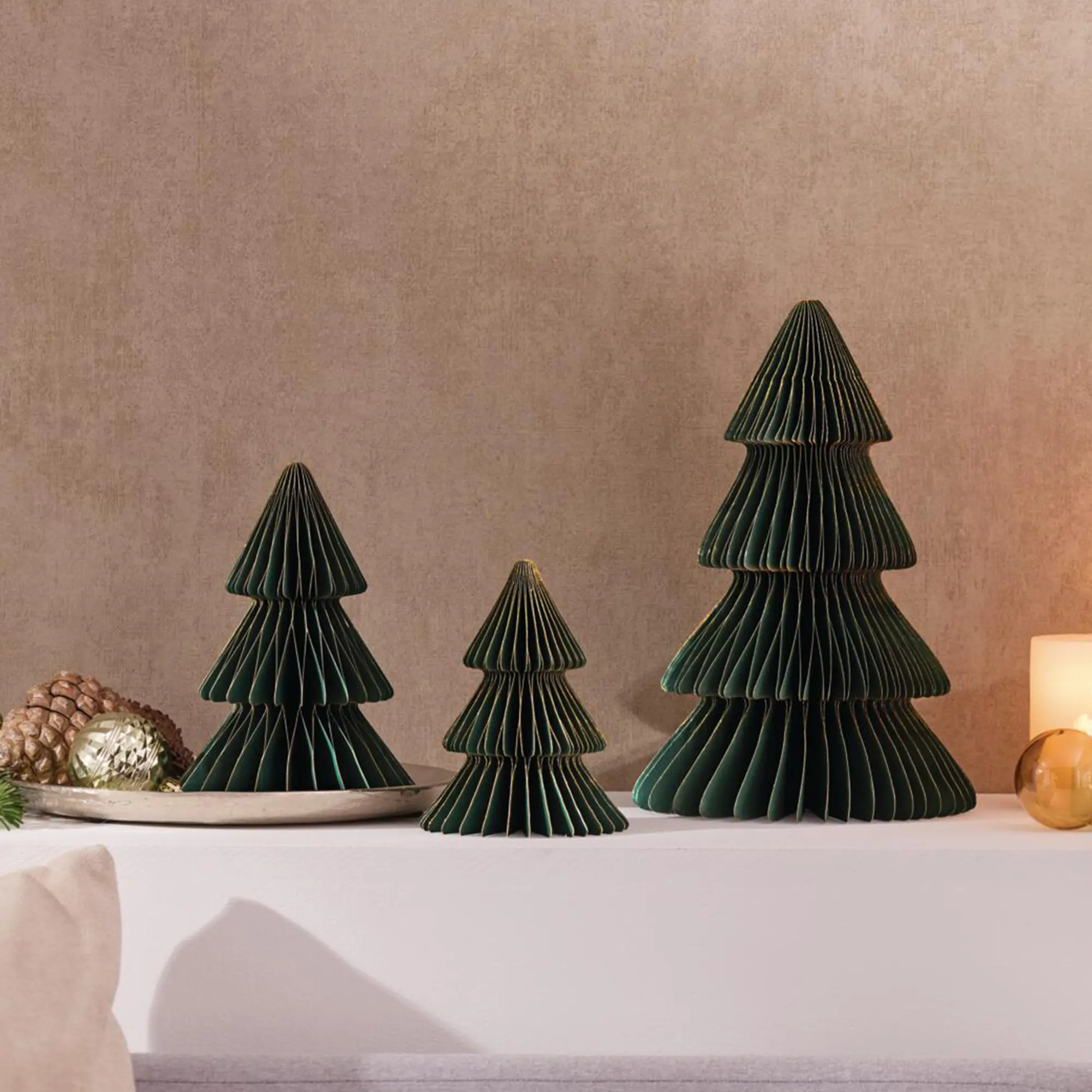 Acheter Sapin décoratif « effet éventail », lot de 3 dans la boutique en ligne de Frank Flechtwaren