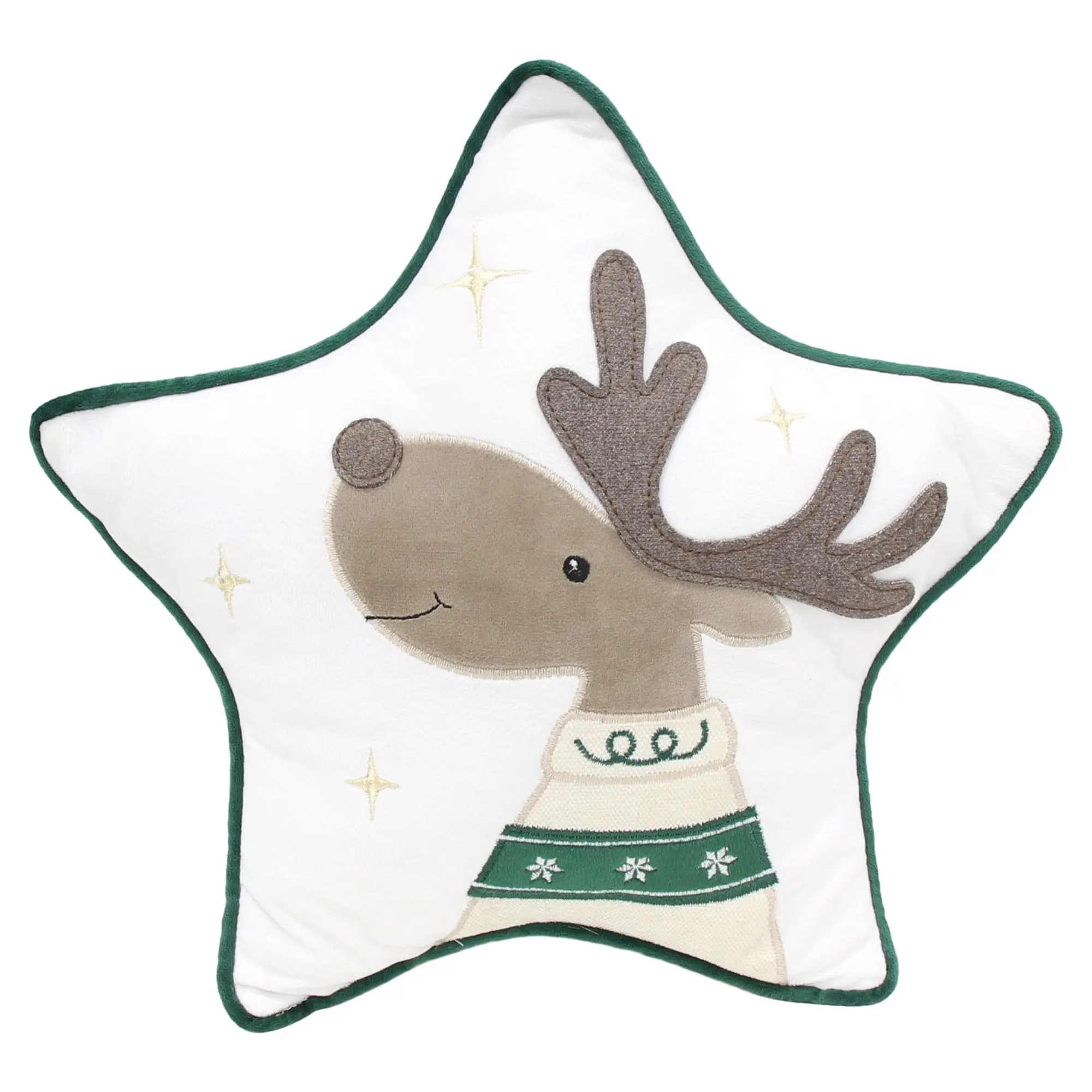 Acheter Coussin décoratif « Étoile avec élan »  dans la boutique en ligne de Frank Flechtwaren pour Coussins &amp; remplissages